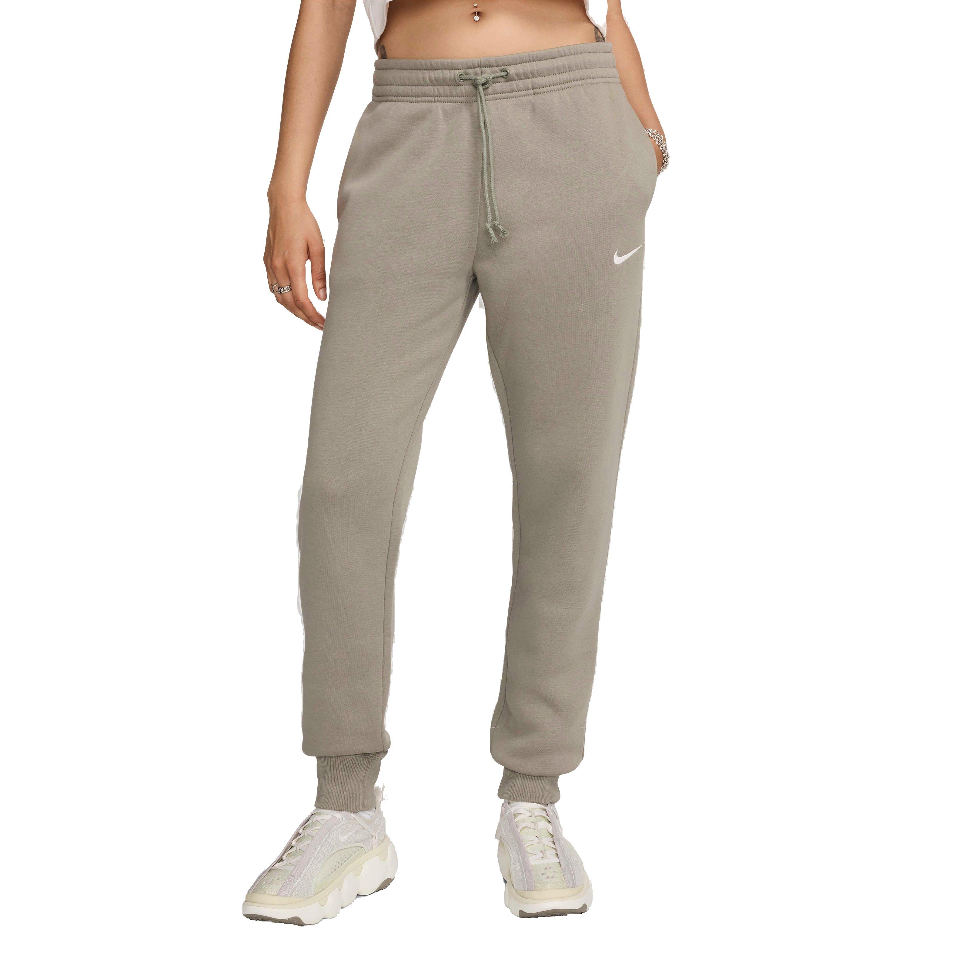 Nike Women's Sportswear Phoenix Fleece Mid-Rise Sweatpants - LT ARMY GREEN Thumbnail View 1