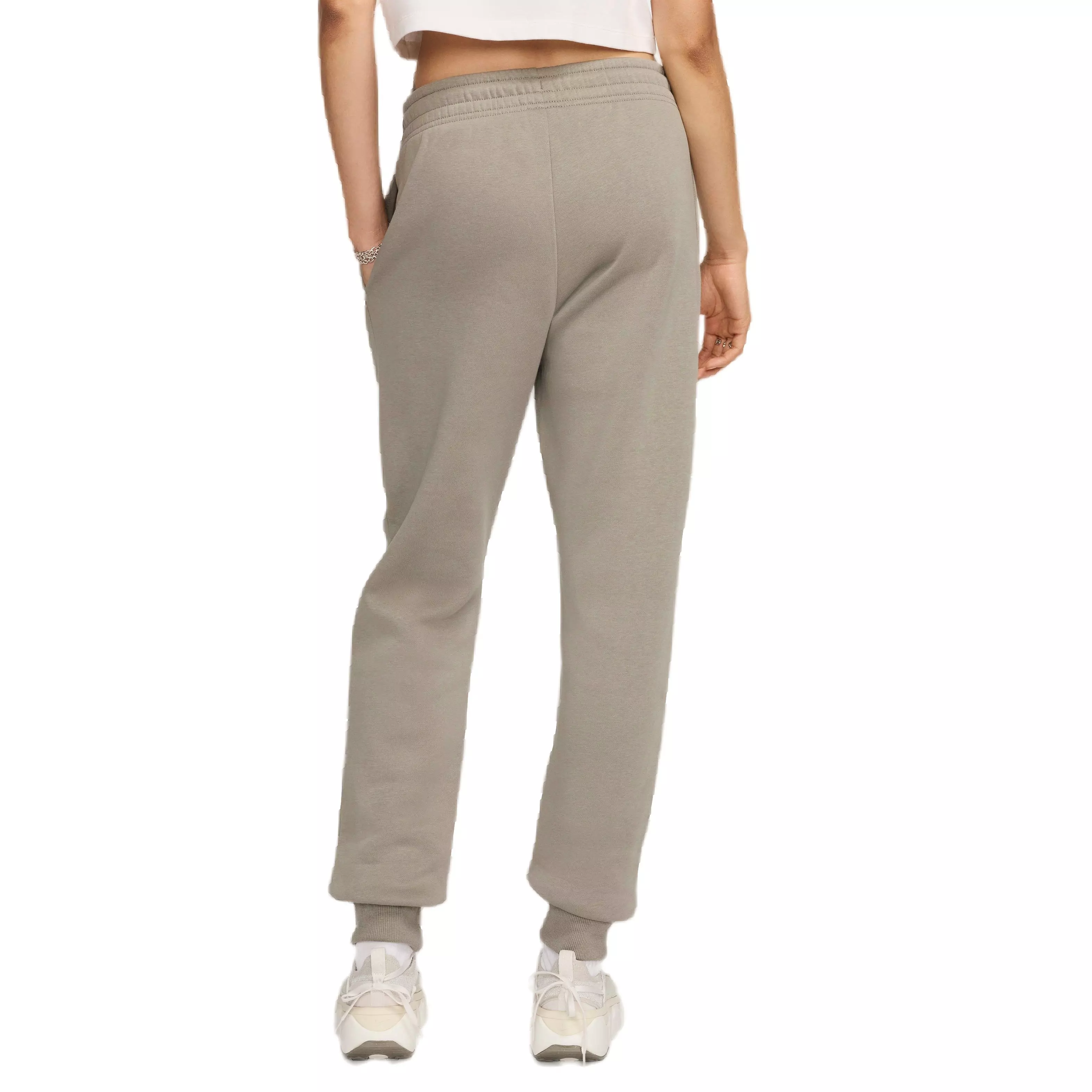 Nike Women's Sportswear Phoenix Fleece Mid-Rise Sweatpants - LT ARMY GREEN