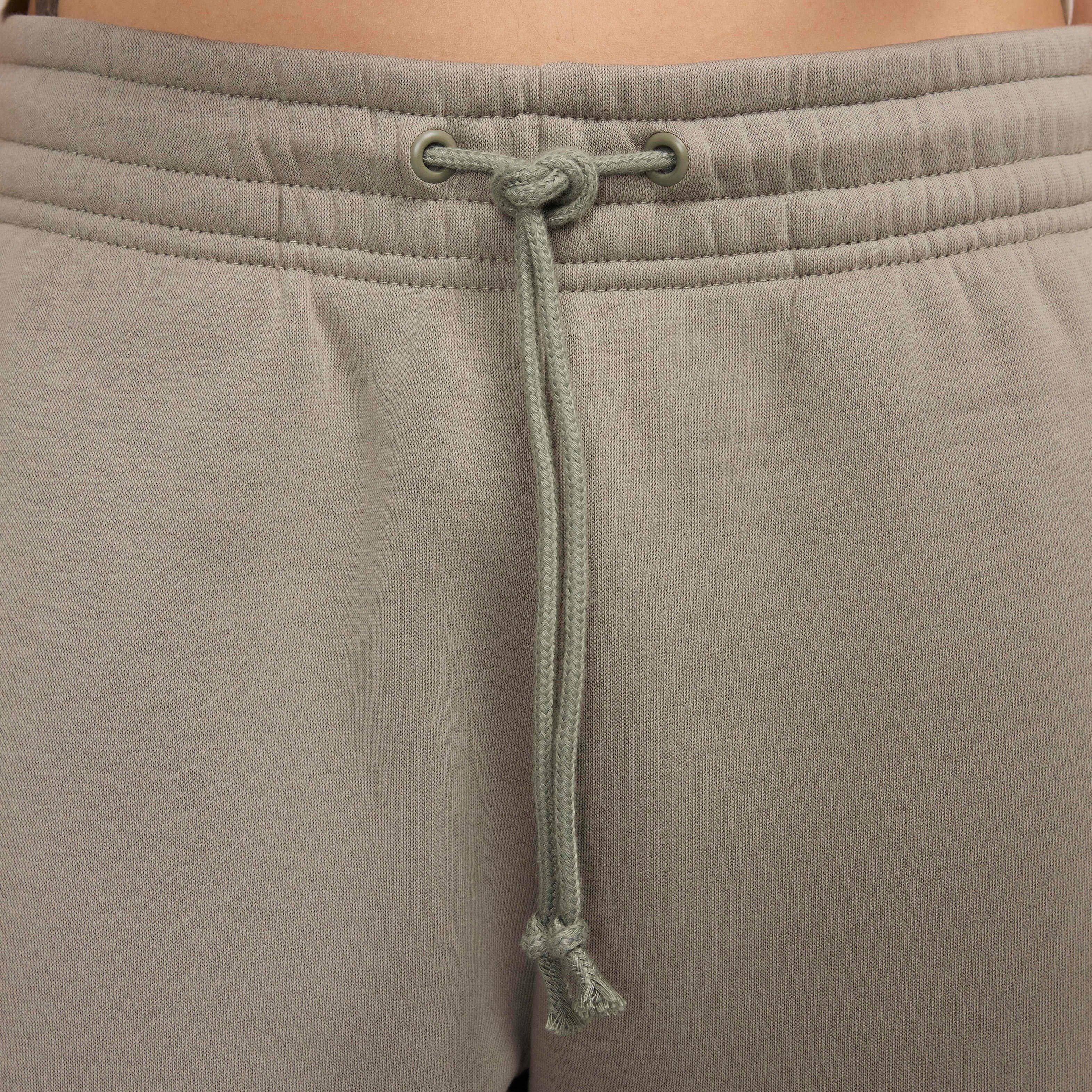 Nike Women's Sportswear Phoenix Fleece Mid-Rise Sweatpants - LT ARMY GREEN Thumbnail View 3