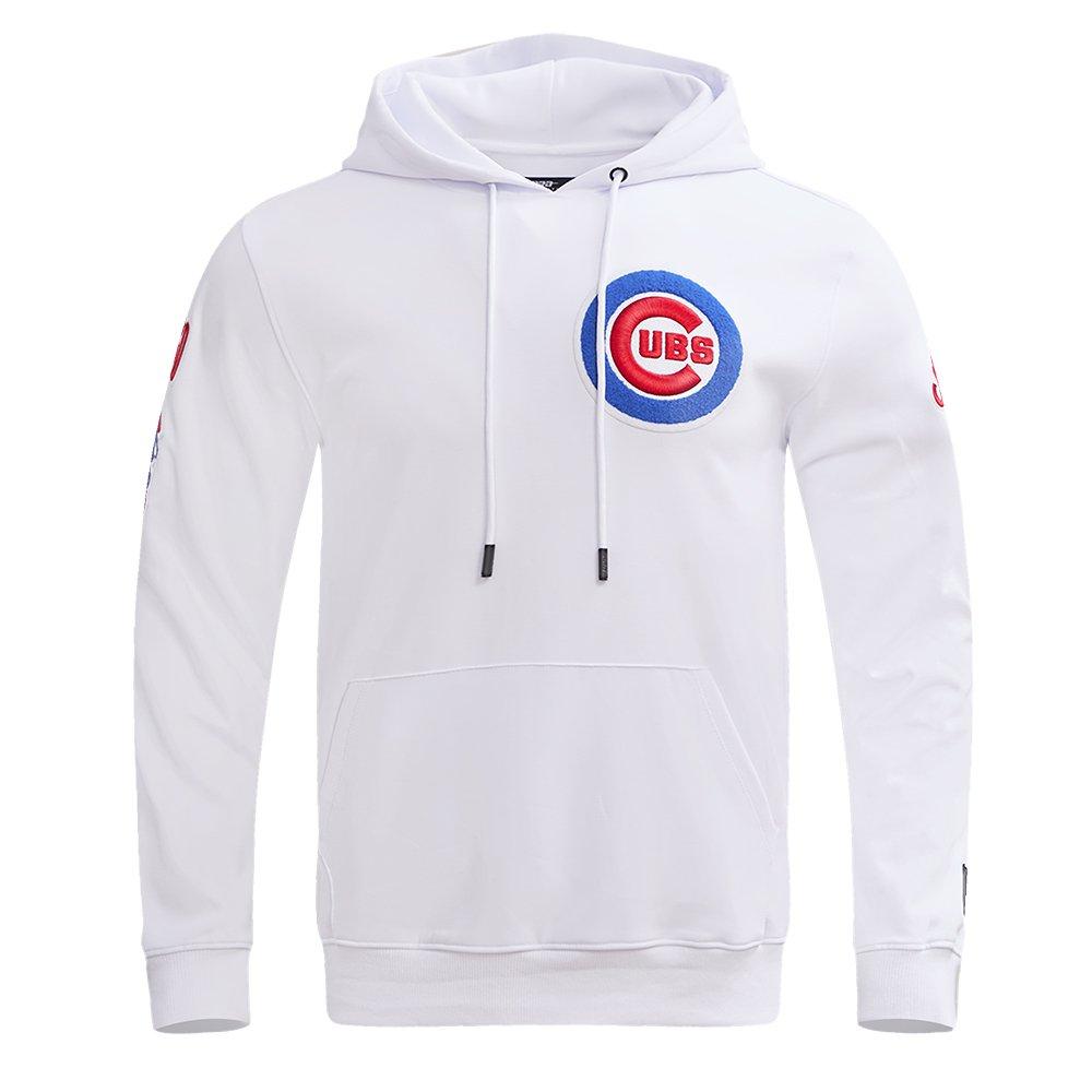 Pro Standard Men's MLB Chicago Cubs Chenille Pullover Hoodie - WHITE