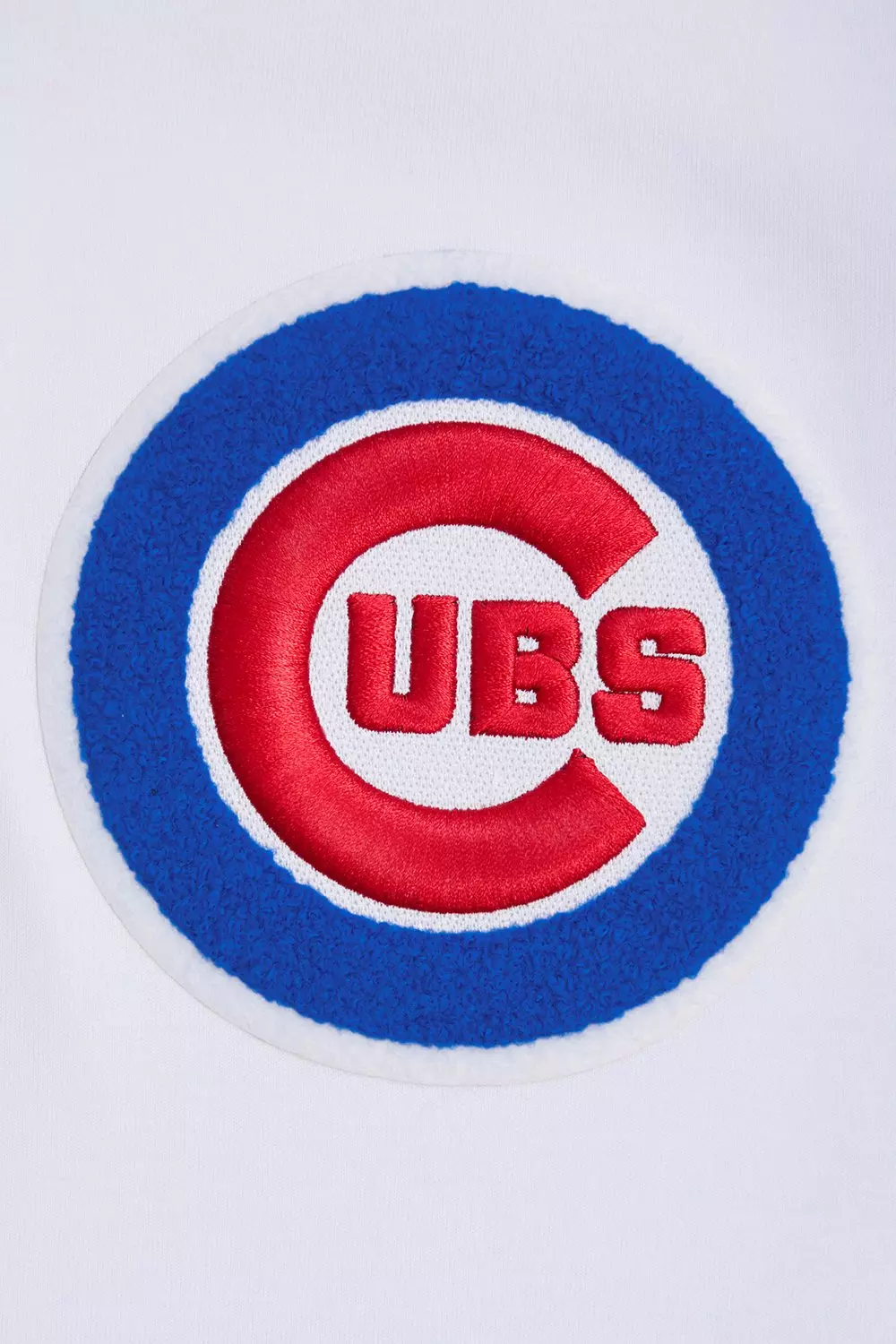Pro Standard Men's MLB Chicago Cubs Chenille Pullover Hoodie - WHITE
