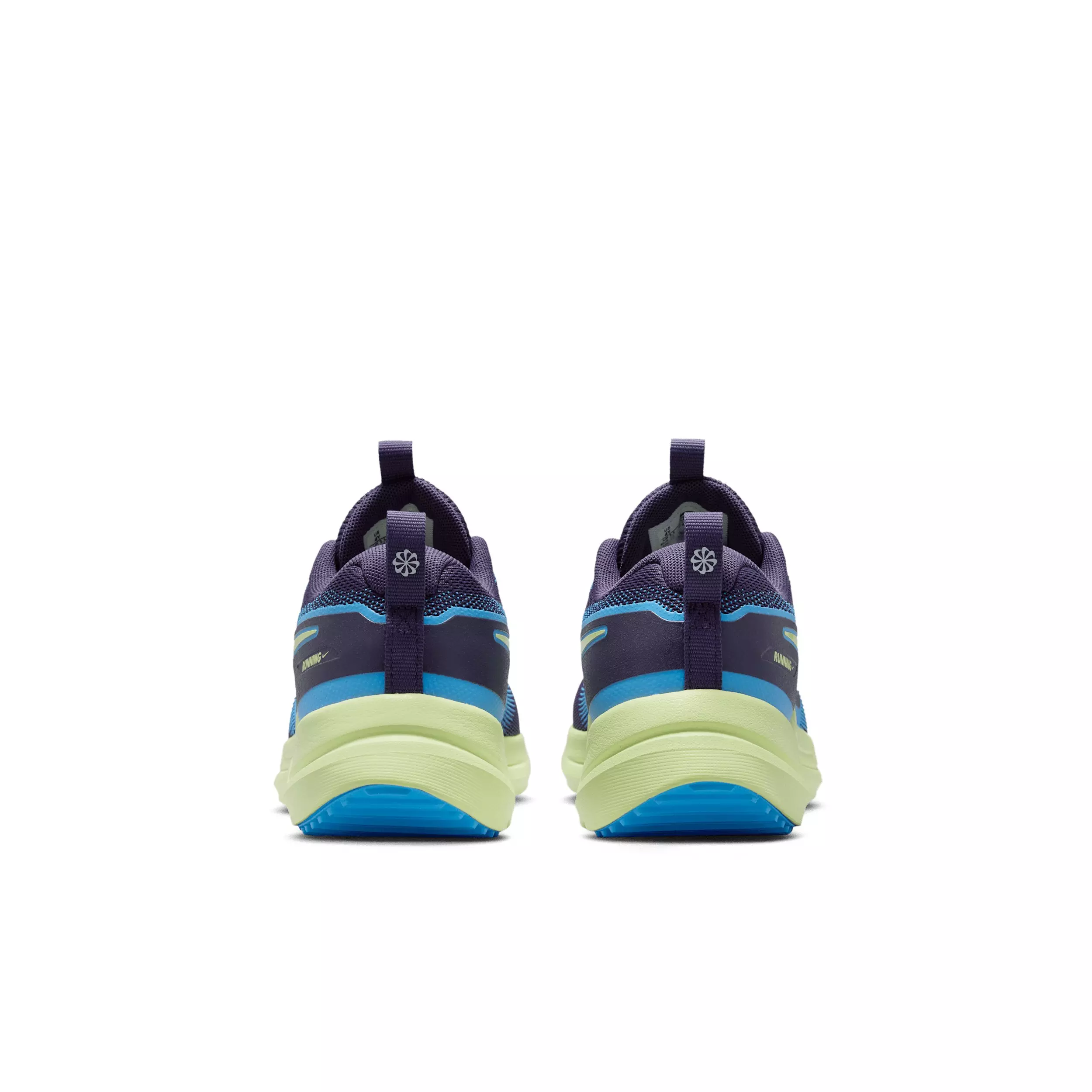 Nike Cosmic Runner "Dark Raisin/Light Liquid Lime/White/Blue" Grade School Girls' Running Shoe - DK RAISIN/LT LIME/WHITE/BLUE