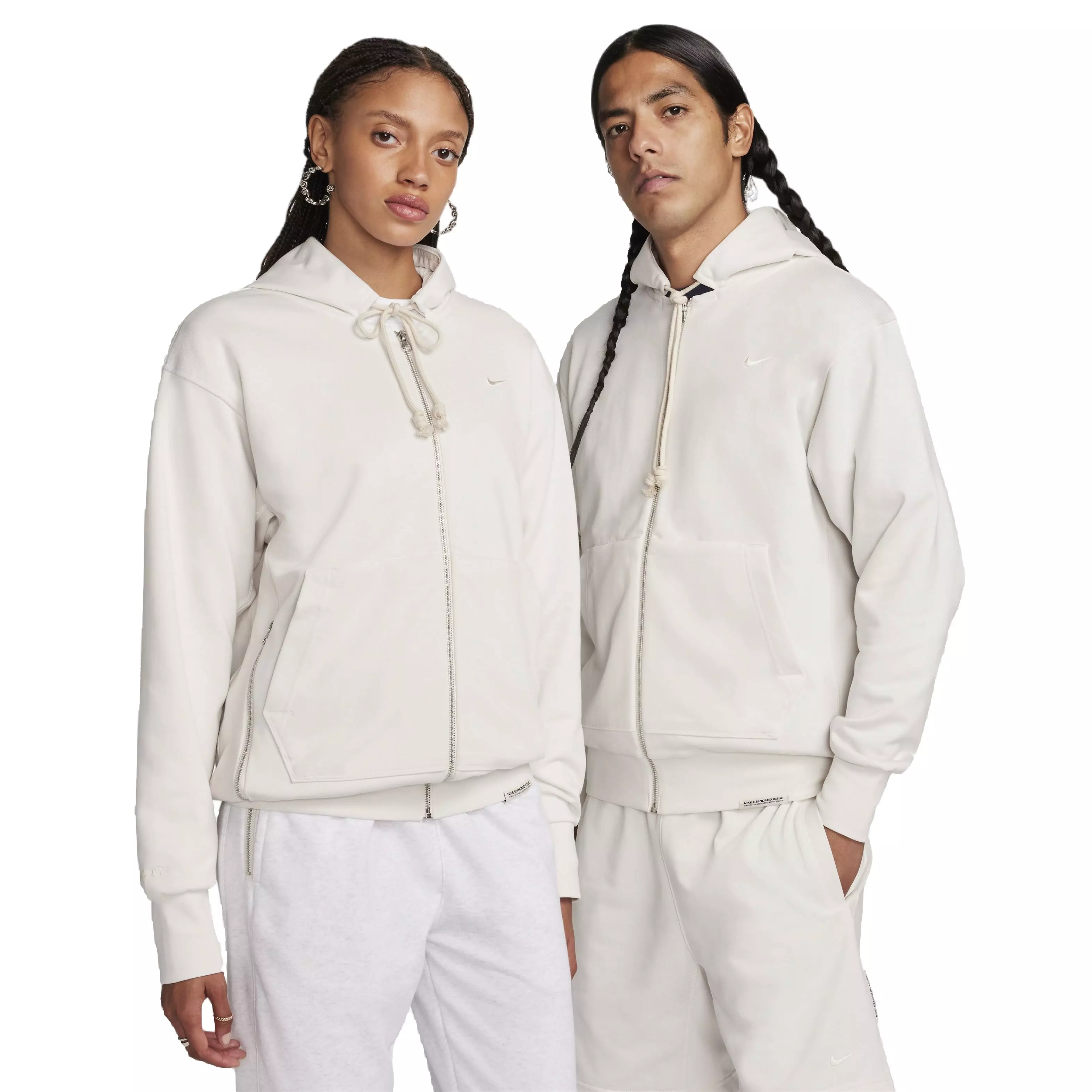 Nike Men's Standard Issue Dri-FIT Full-Zip Basketball Jacket - GREY