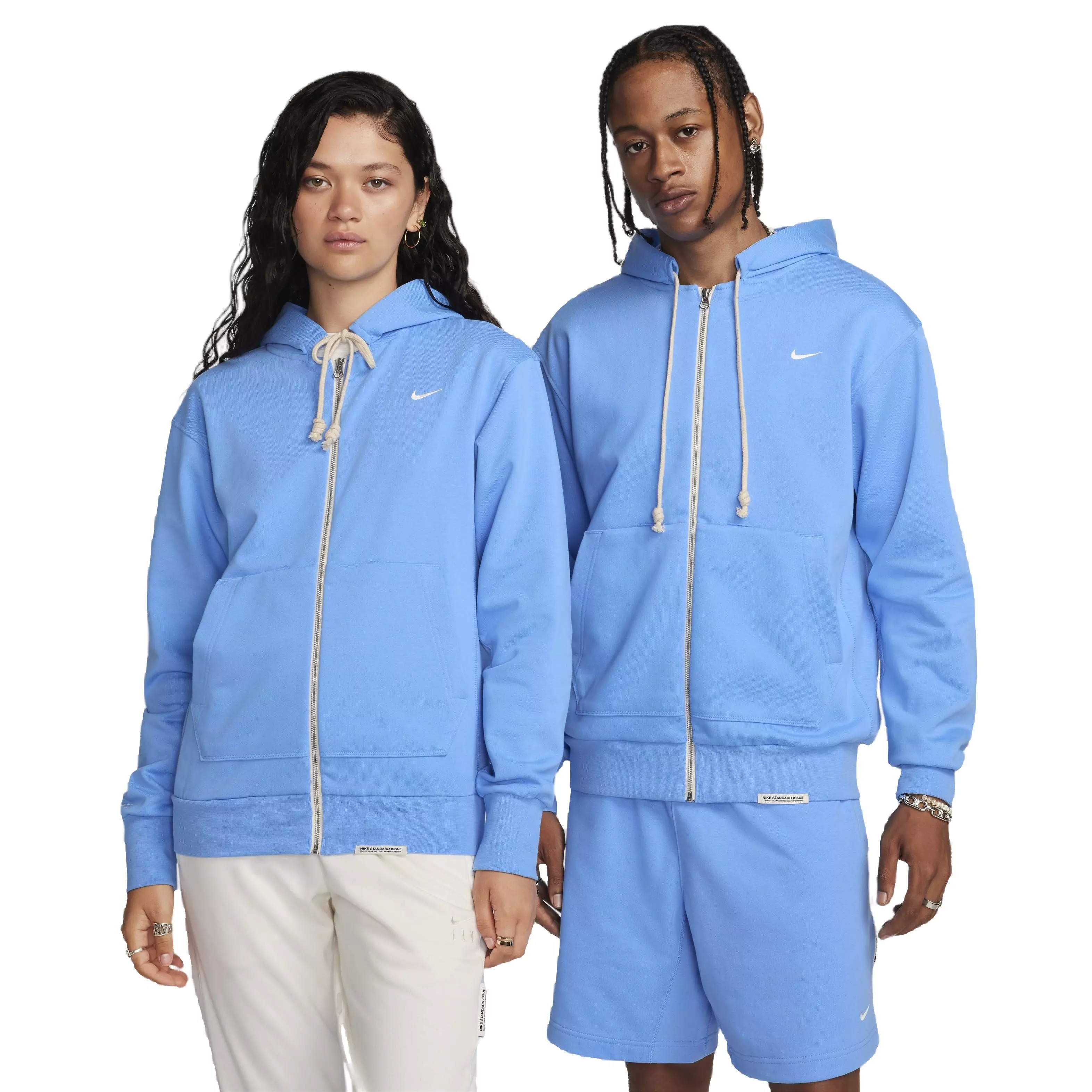Nike Men's Standard Issue Dri-FIT Full-Zip Basketball Jacket - BLUE