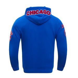 Pro Standard Men's MLB Chicago Cubs Classic Chenille Full Zip Hooded Jacket