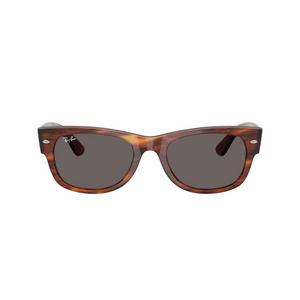 Ray-Ban Mega Wayfarer II Dark Grey Sunglasses &ndash; Polished Striped Havana