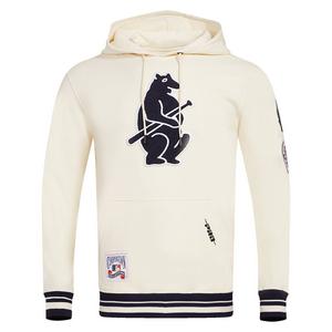 Pro Standard Men's MLB Chicago Cubs Retro Classic Pullover Hoodie - Eggshell