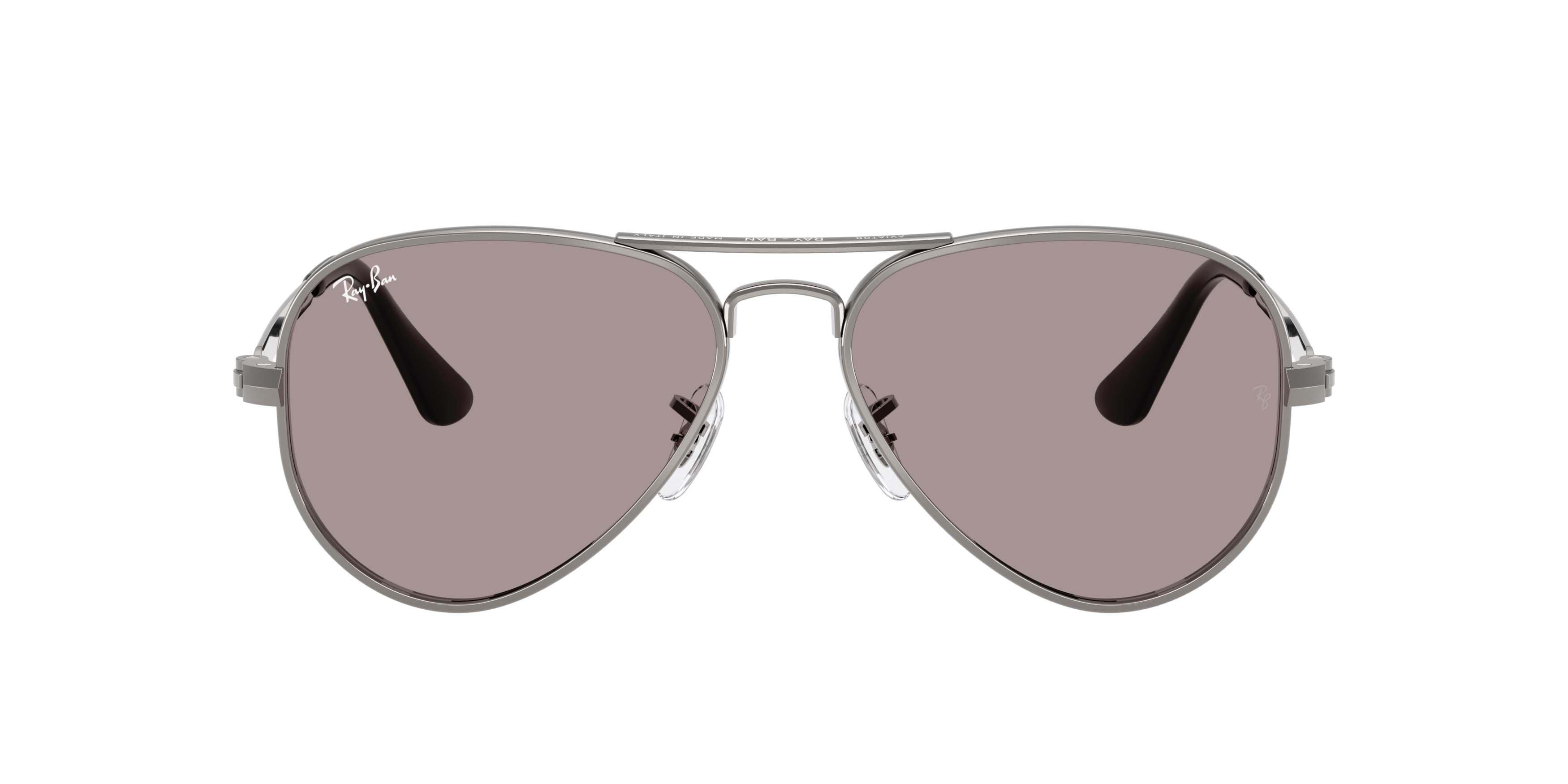 Ray-Ban Aviator Max Violet Sunglasses &ndash; Gunmetal - PURPLE Thumbnail View 2