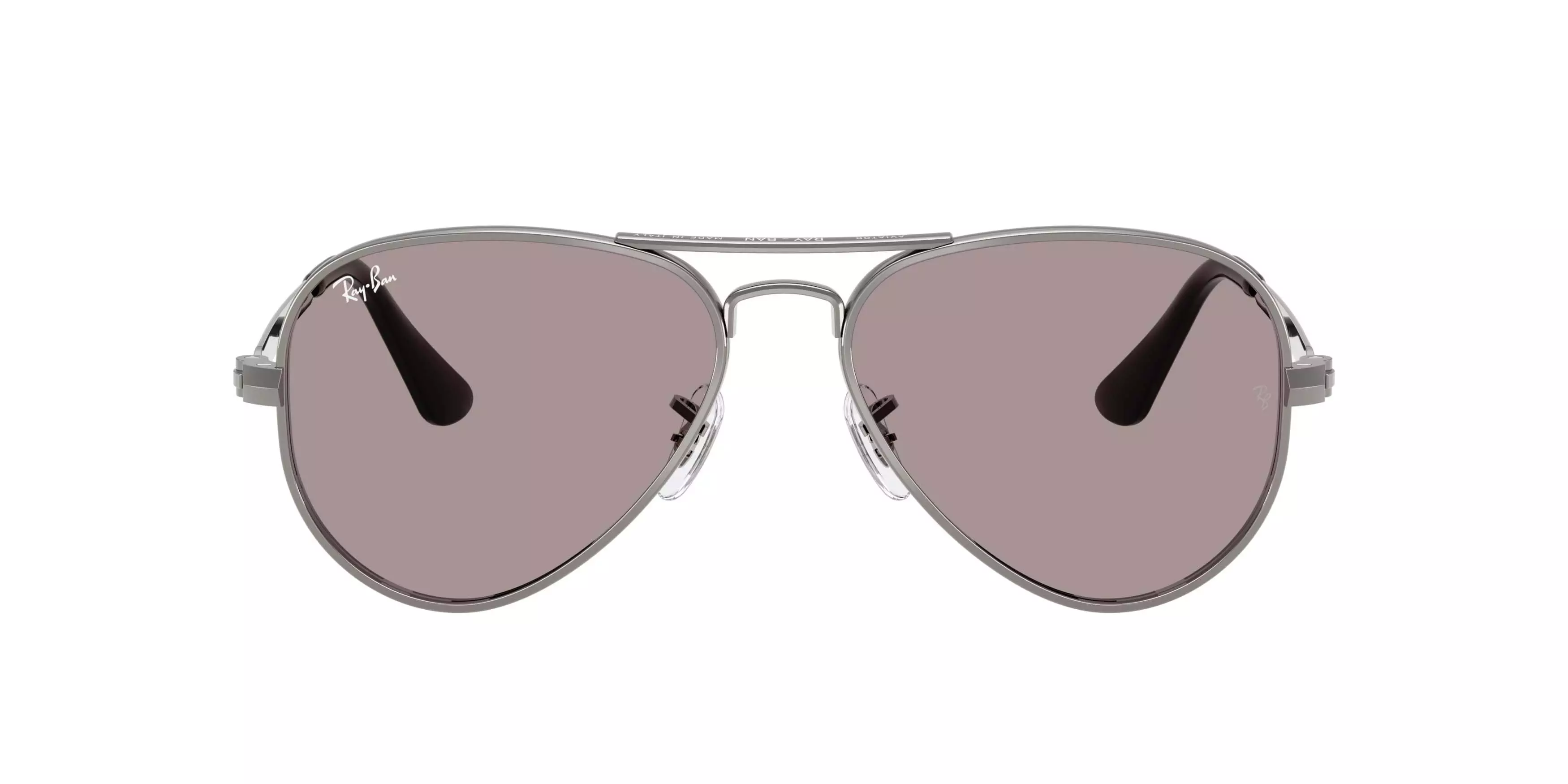 Ray-Ban Aviator Max Violet Sunglasses &ndash; Gunmetal - PURPLE