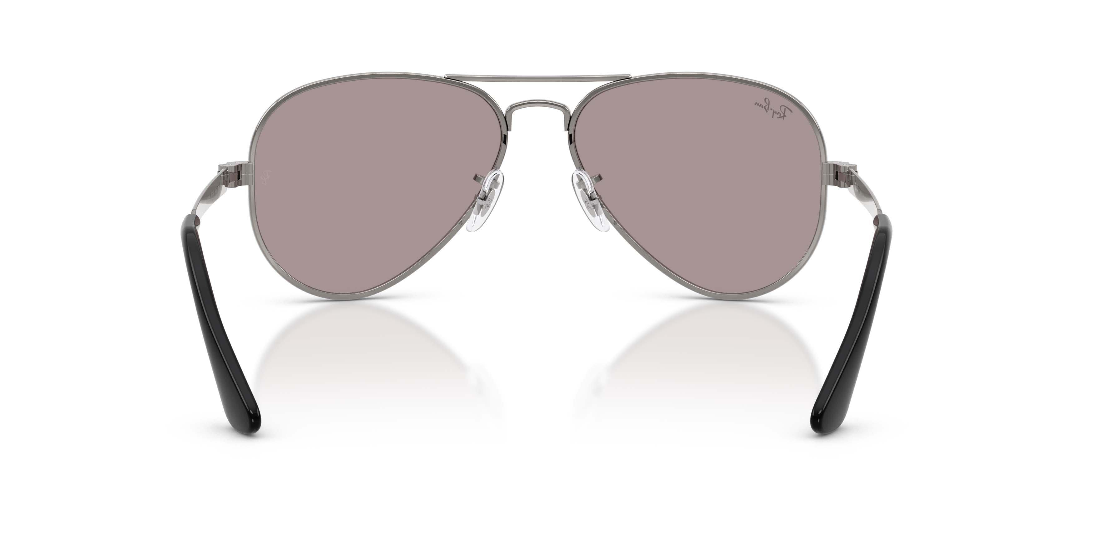 Ray-Ban Aviator Max Violet Sunglasses &ndash; Gunmetal - PURPLE Thumbnail View 4