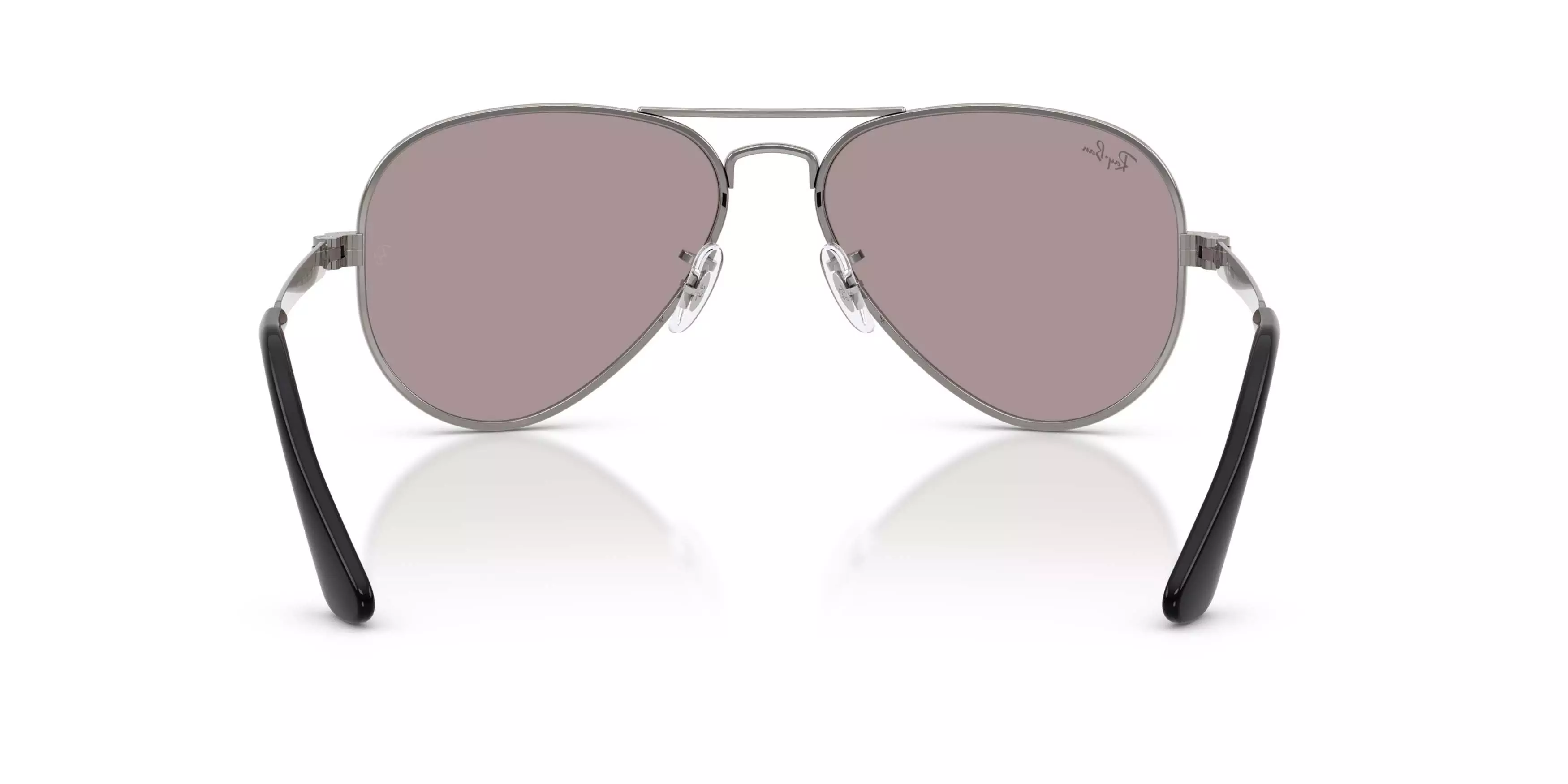 Ray-Ban Aviator Max Violet Sunglasses &ndash; Gunmetal - PURPLE