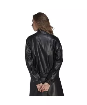 adidas Women's Originals Leather Jacket-Black Hibbett | Gear