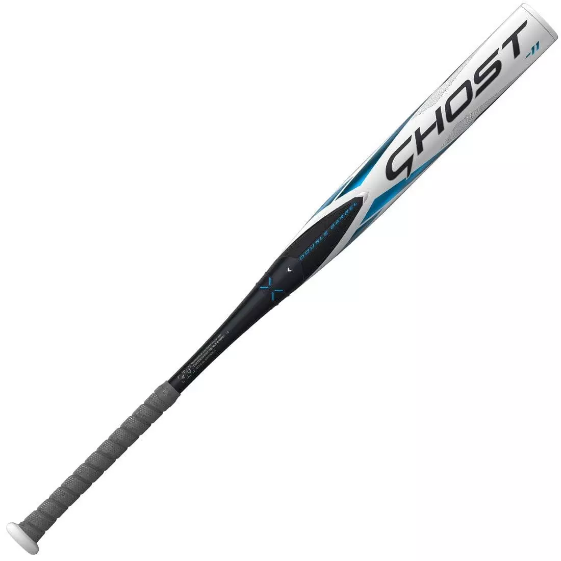 Easton Ghost Double Barrel Fastpitch Softball Bat (-11) 2023 - WHITE/BLUE