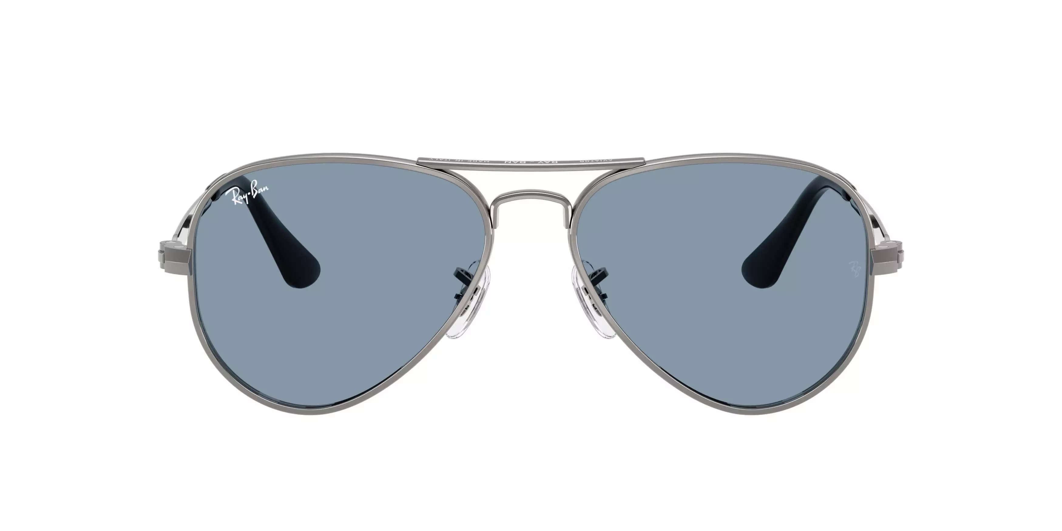 Ray-Ban Aviator Max Blue Sunglasses &ndash; Gunmetal - GREY/BLUE