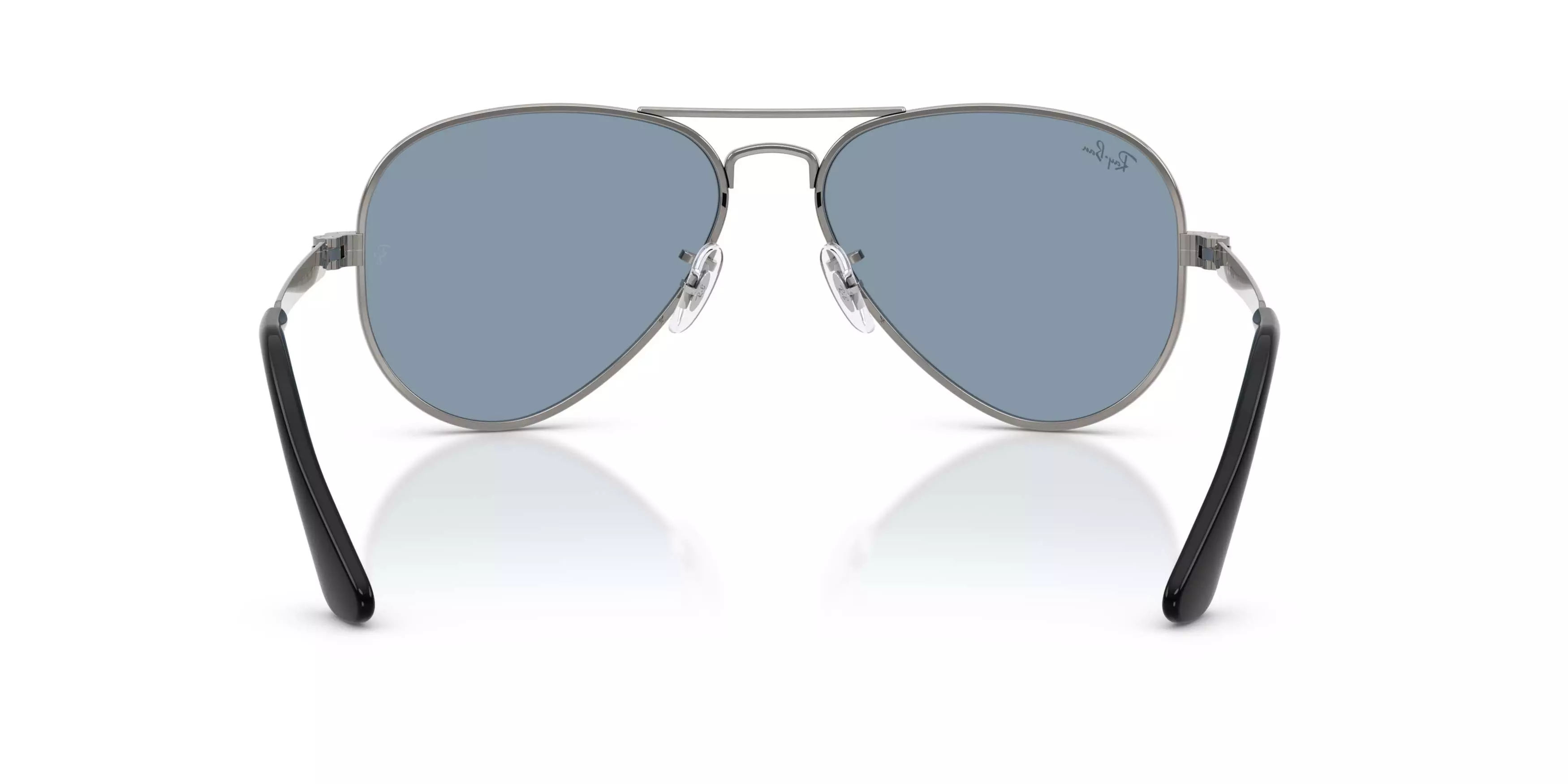 Ray-Ban Aviator Max Blue Sunglasses &ndash; Gunmetal - GREY/BLUE