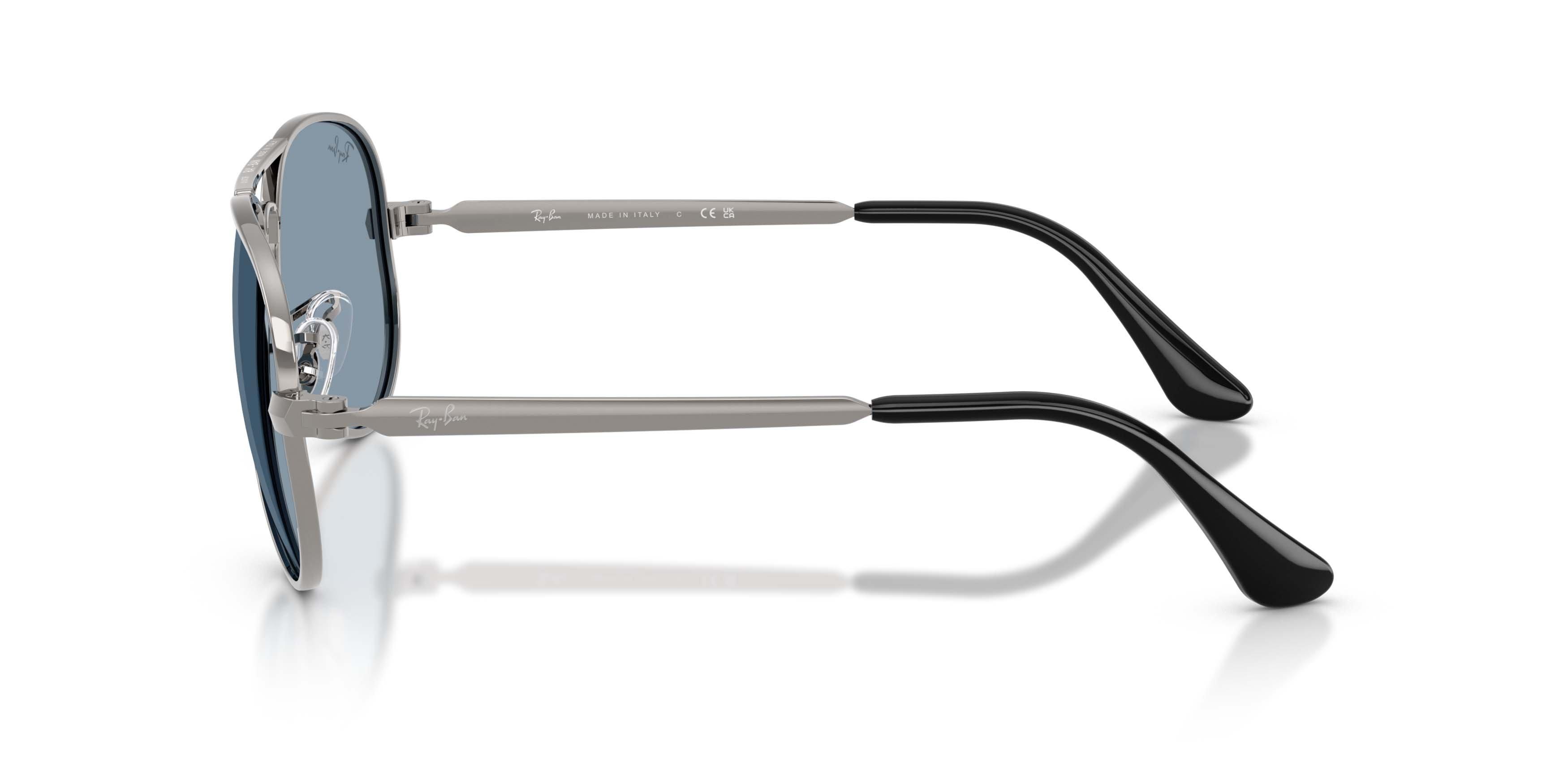 Ray-Ban Aviator Max Blue Sunglasses &ndash; Gunmetal - GREY/BLUE Thumbnail View 6