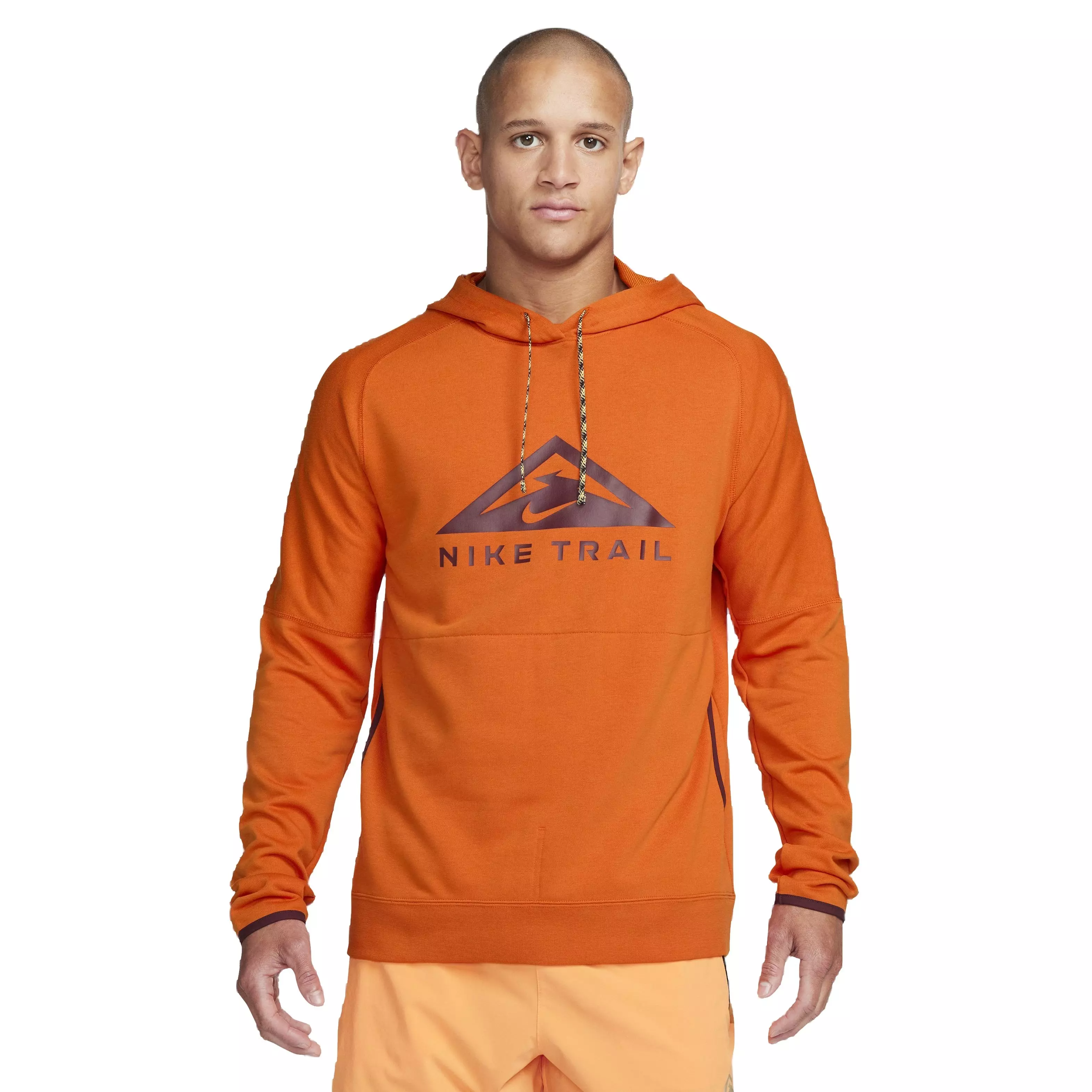 Nike Men's Trail Magic Hour Dri-FIT Running Hoodie - ORANGE