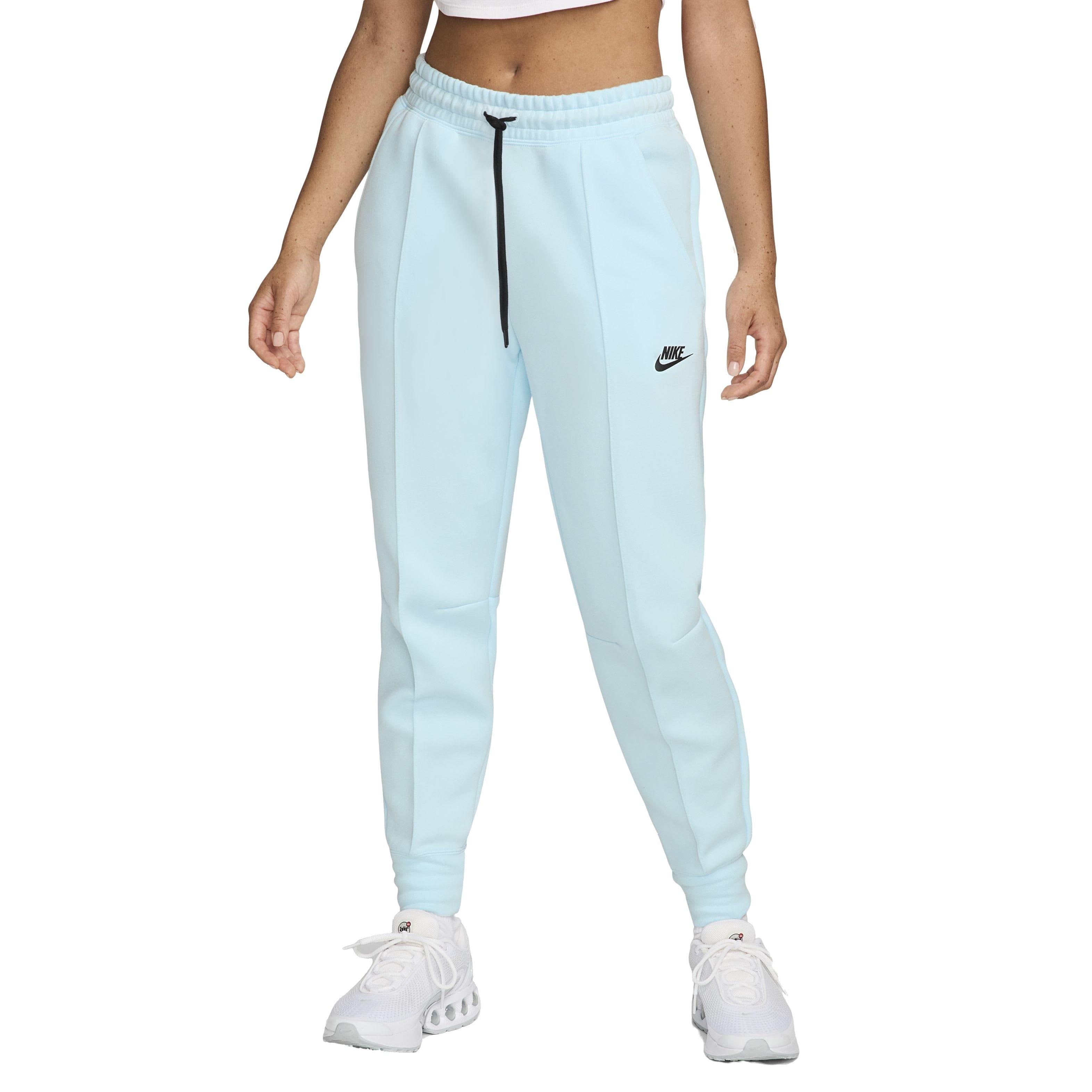 Nike Women's Sportswear Tech Fleece Mid-Rise Joggers - BLUE Thumbnail View 1