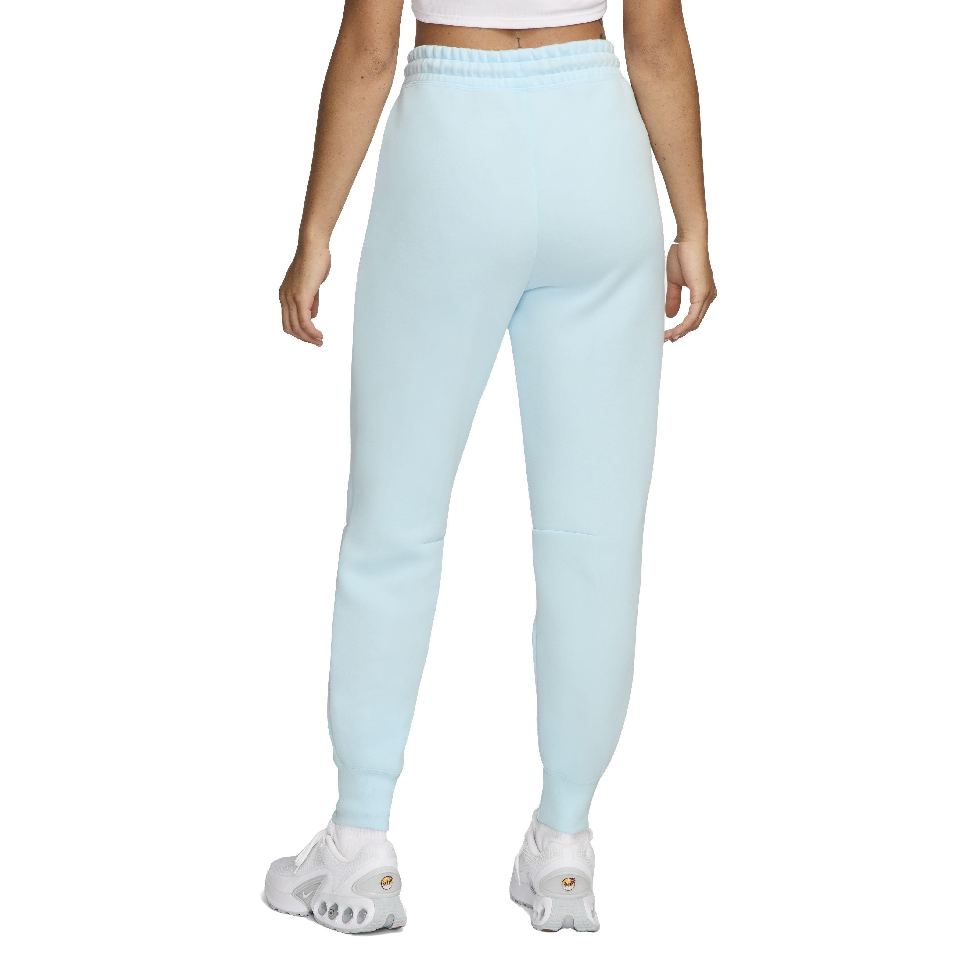 Nike Women's Sportswear Tech Fleece Mid-Rise Joggers - BLUE Thumbnail View 2