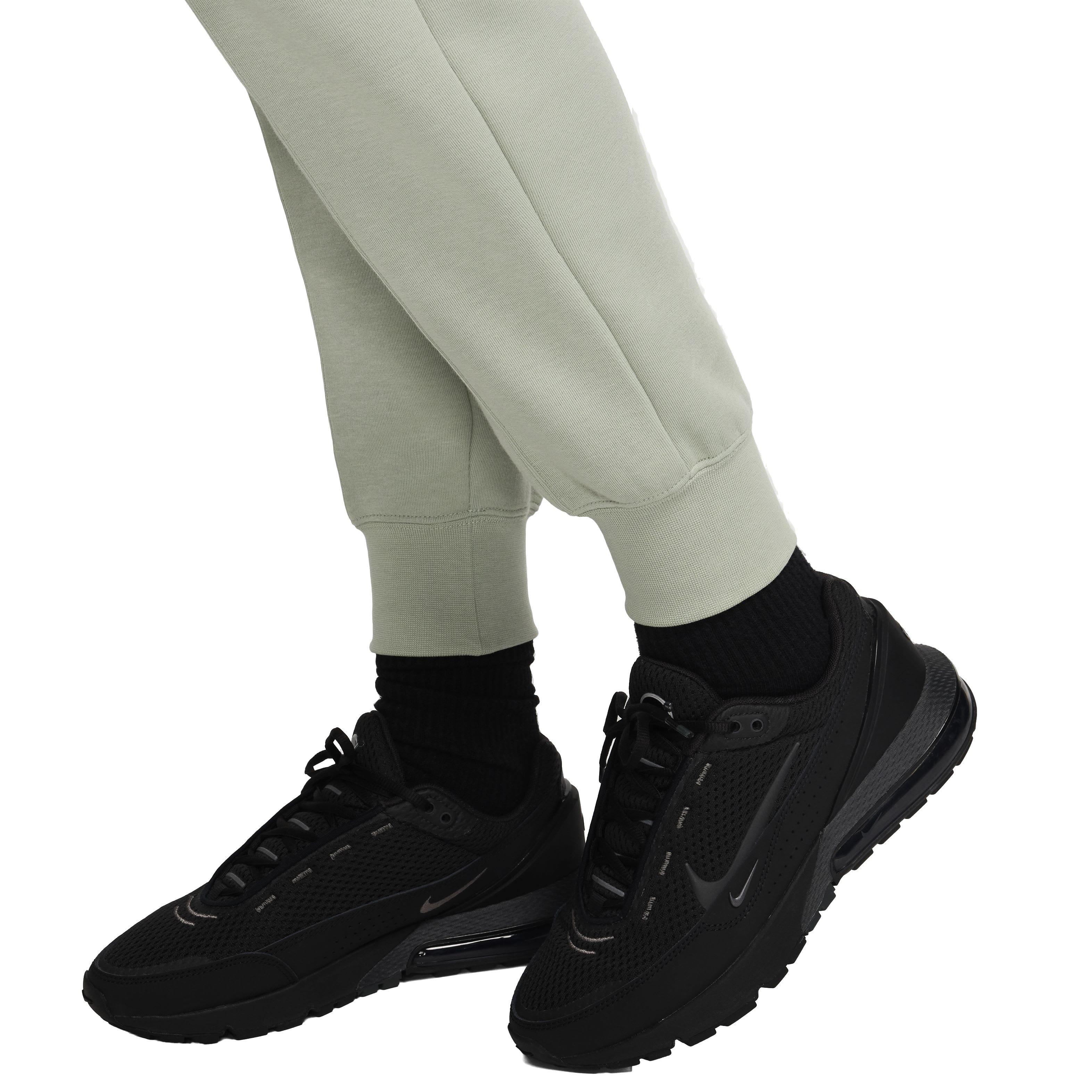 Nike Women's Sportswear Tech Fleece Mid-Rise Joggers - GREEN Thumbnail View 7