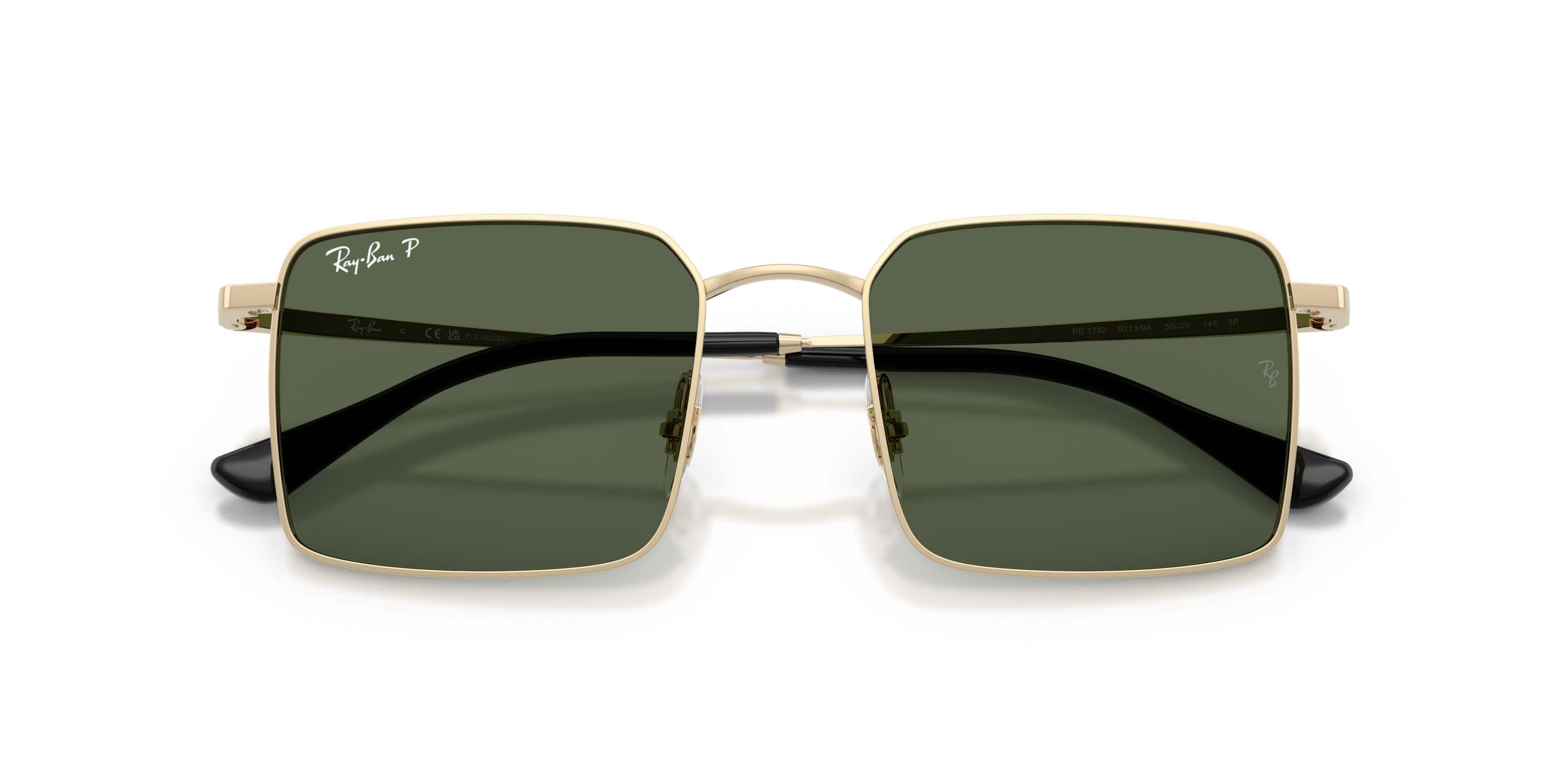 Ray-Ban Idan Bio-Based Dark Green Polarized Sunglasses &ndash; Polished Pale Gold - GOLD/GREEN Thumbnail View 5