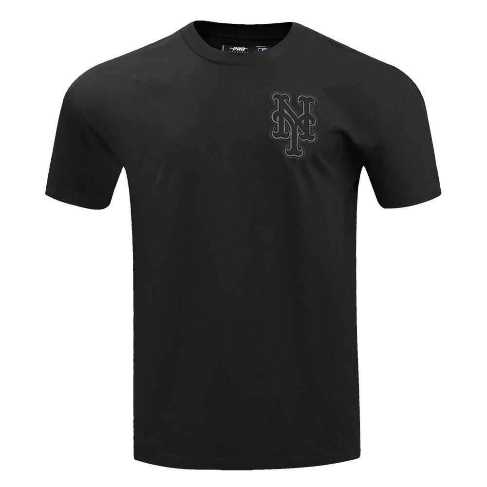 Pro Standard Men's MLB New York Mets Neutral Drop Shoulder Top - BLACK Thumbnail View 1