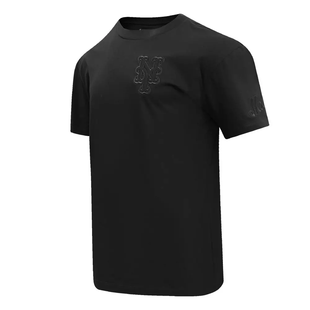 Pro Standard Men's MLB New York Mets Neutral Drop Shoulder Top - BLACK