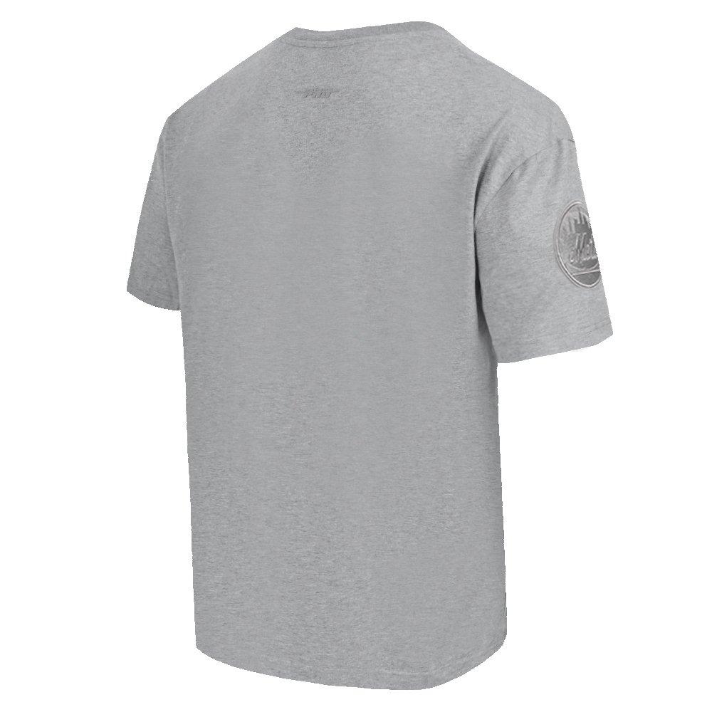 Pro Standard Men's MLB New York Mets Neutral Drop Shoulder Top - DK GREY Thumbnail View 4