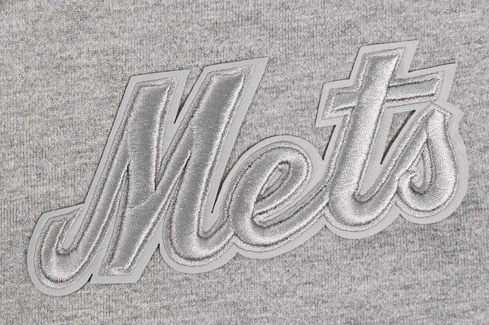 Pro Standard Men's MLB New York Mets Neutral Drop Shoulder Top - DK GREY Thumbnail View 5