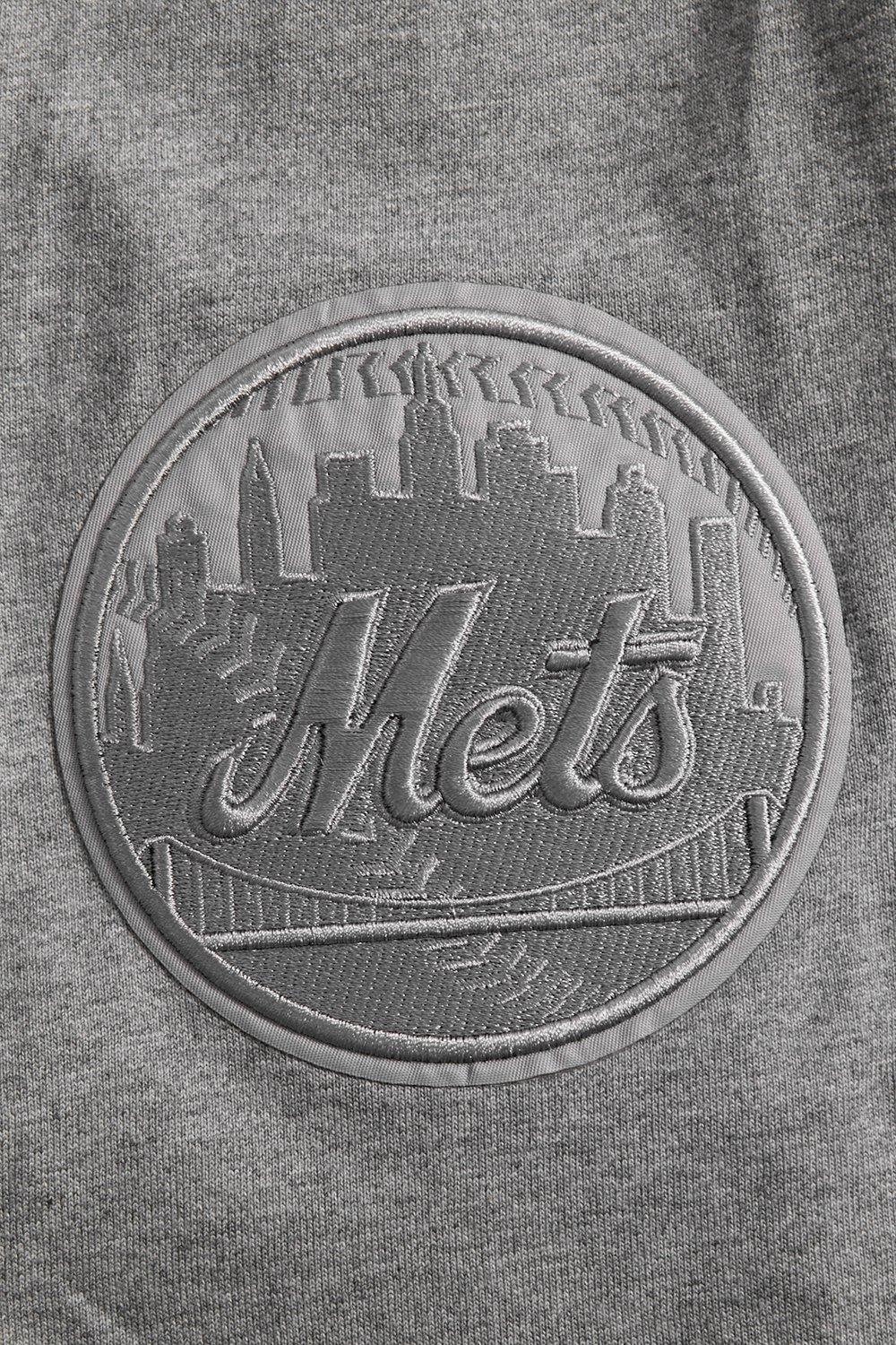 Pro Standard Men's MLB New York Mets Neutral Drop Shoulder Top - DK GREY Thumbnail View 6