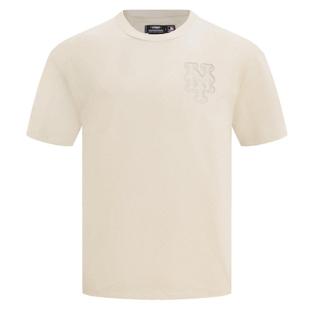Pro Standard Men's MLB New York Mets Neutral Drop Shoulder Top - CREAM Thumbnail View 1