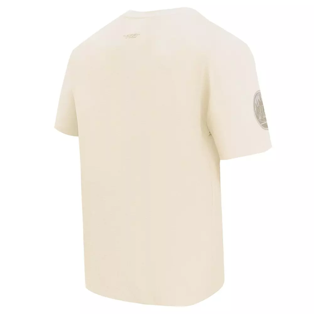 Pro Standard Men's MLB New York Mets Neutral Drop Shoulder Top - CREAM