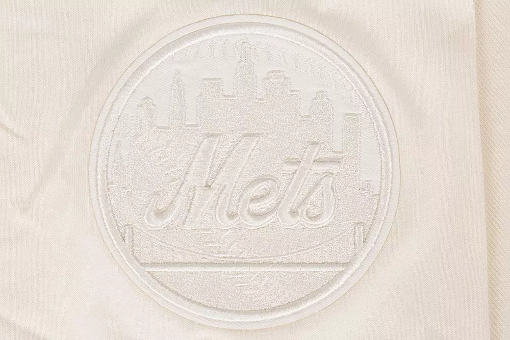 Pro Standard Men's MLB New York Mets Neutral Drop Shoulder Top - CREAM