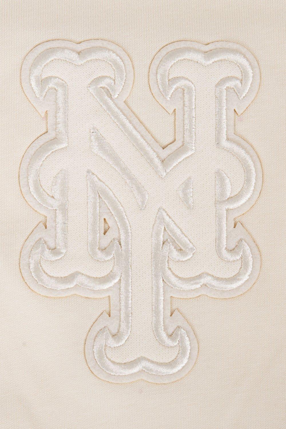 Pro Standard Men's MLB New York Mets Neutral Drop Shoulder Top - CREAM Thumbnail View 7