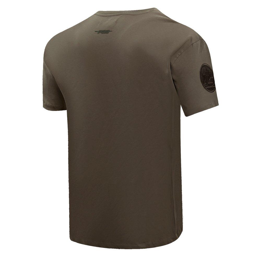 Pro Standard Men's MLB New York Mets Neutral Drop Shoulder Top - DK BROWN Thumbnail View 4