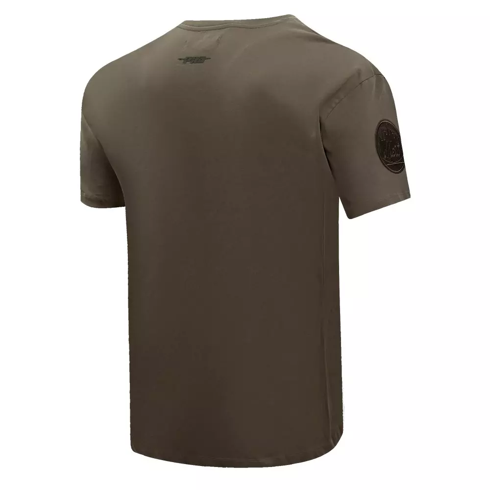 Pro Standard Men's MLB New York Mets Neutral Drop Shoulder Top - DK BROWN