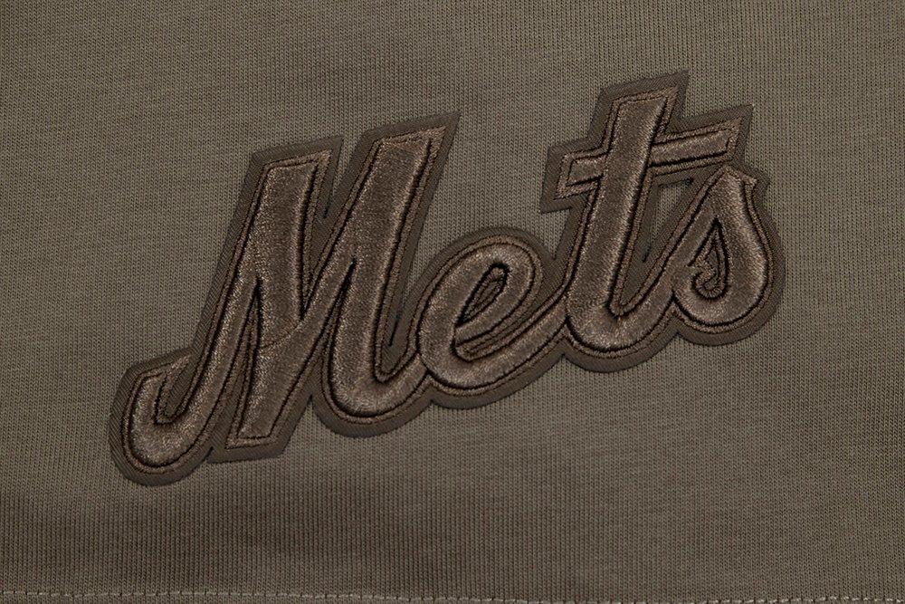Pro Standard Men's MLB New York Mets Neutral Drop Shoulder Top - DK BROWN Thumbnail View 6