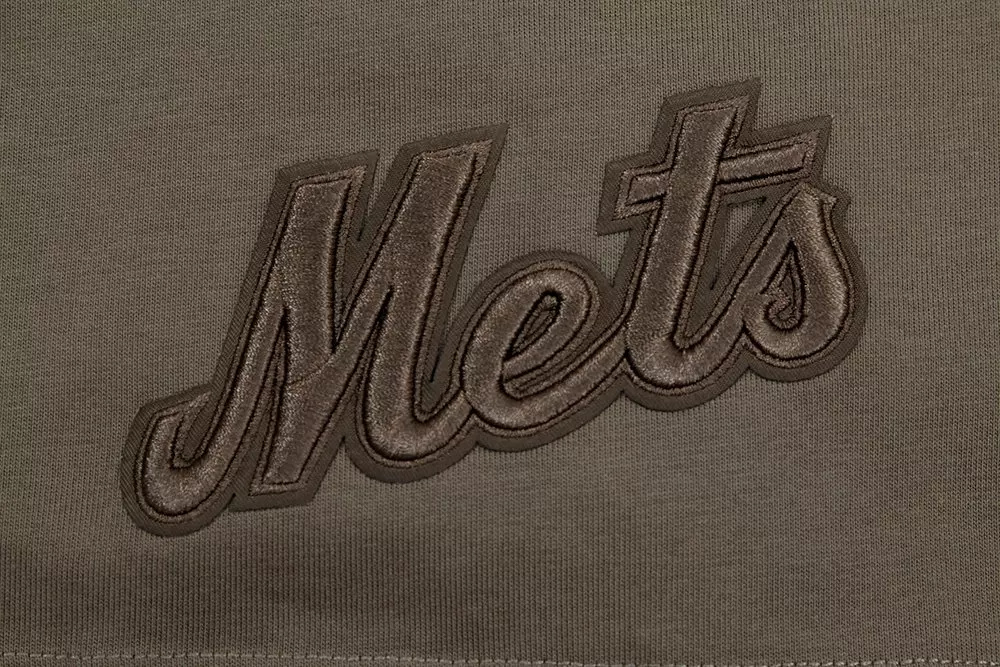 Pro Standard Men's MLB New York Mets Neutral Drop Shoulder Top - DK BROWN