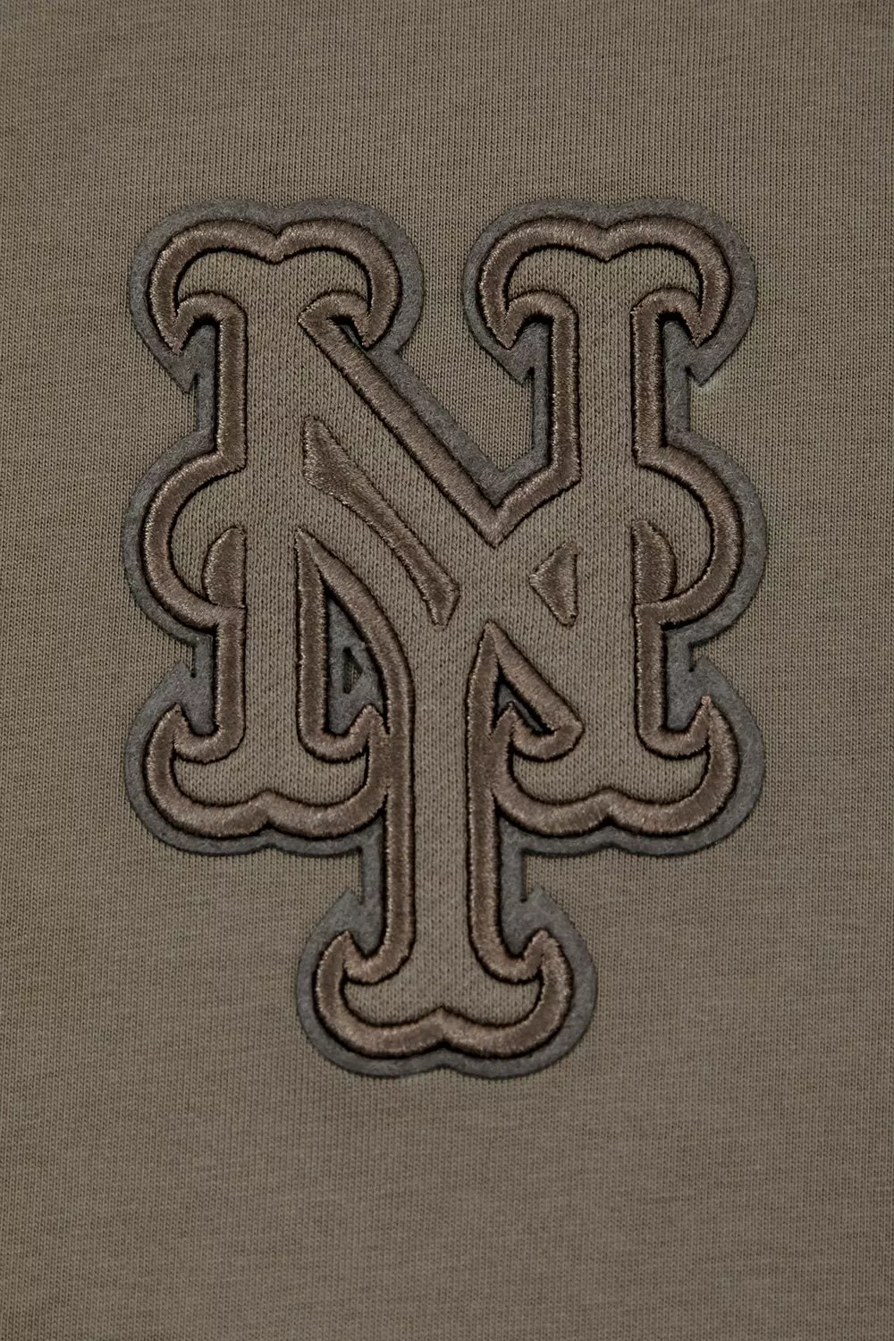 Pro Standard Men's MLB New York Mets Neutral Drop Shoulder Top - DK BROWN