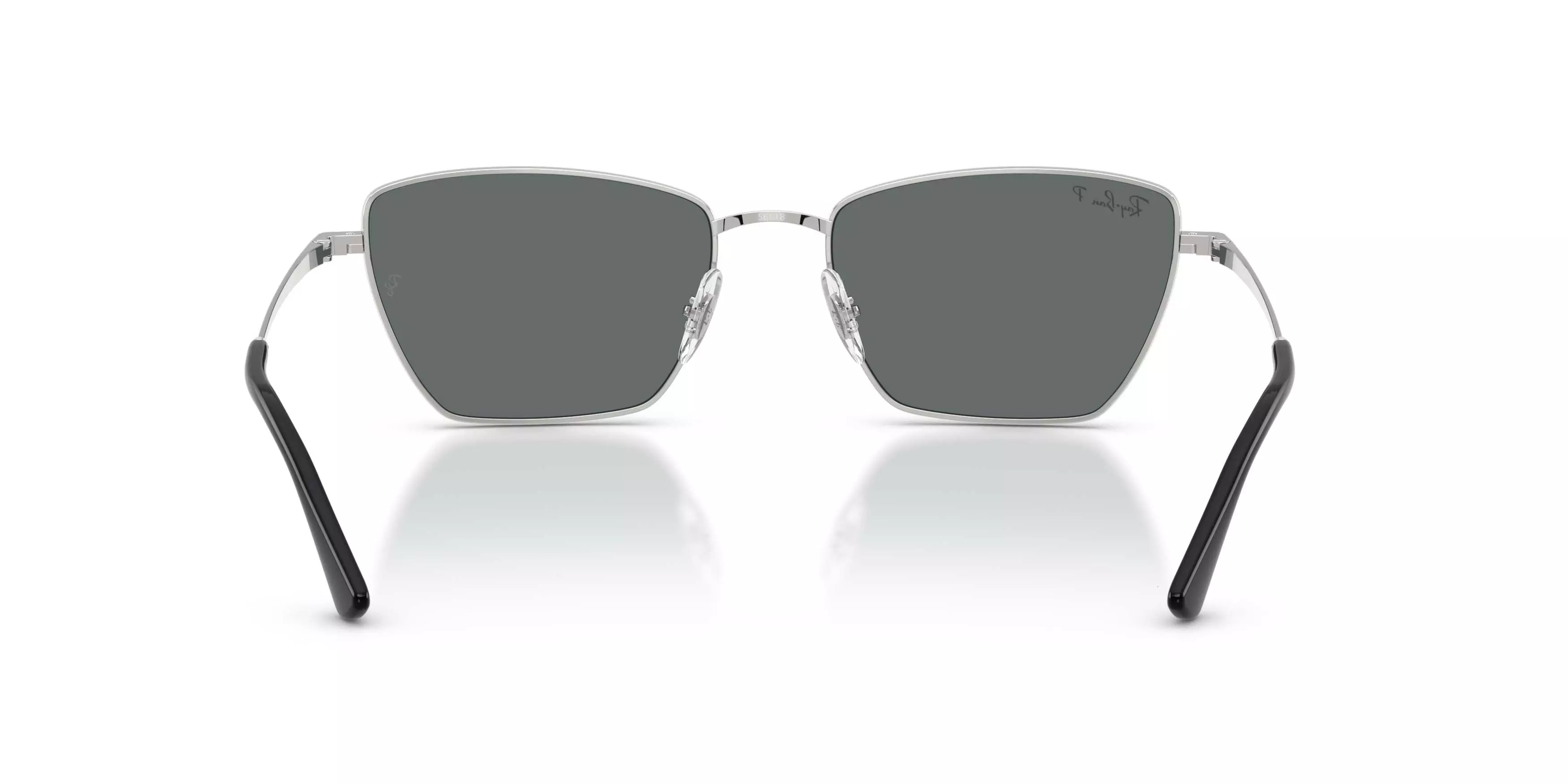 Ray-Ban Drea Bio-Based Dark Grey Polarized Sunglasses &ndash; Polished Silver - SILVER
