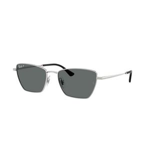 Ray-Ban Drea Bio-Based Dark Grey Polarized Sunglasses &ndash; Polished Silver