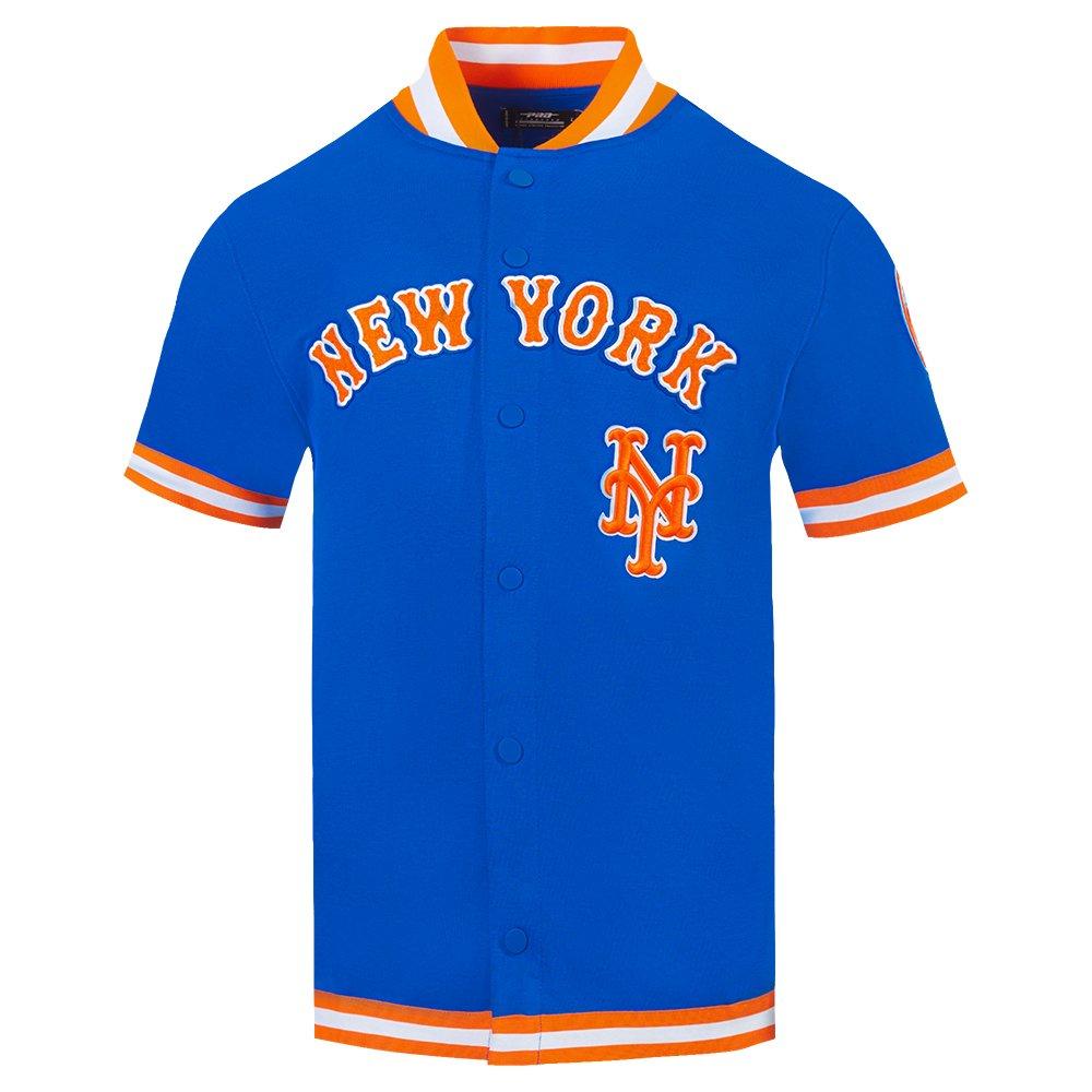Pro Standard Men's MLB New York Mets Classic Warm Up Jacket - Royal/Orange - ROYAL/ORANGE Thumbnail View 1