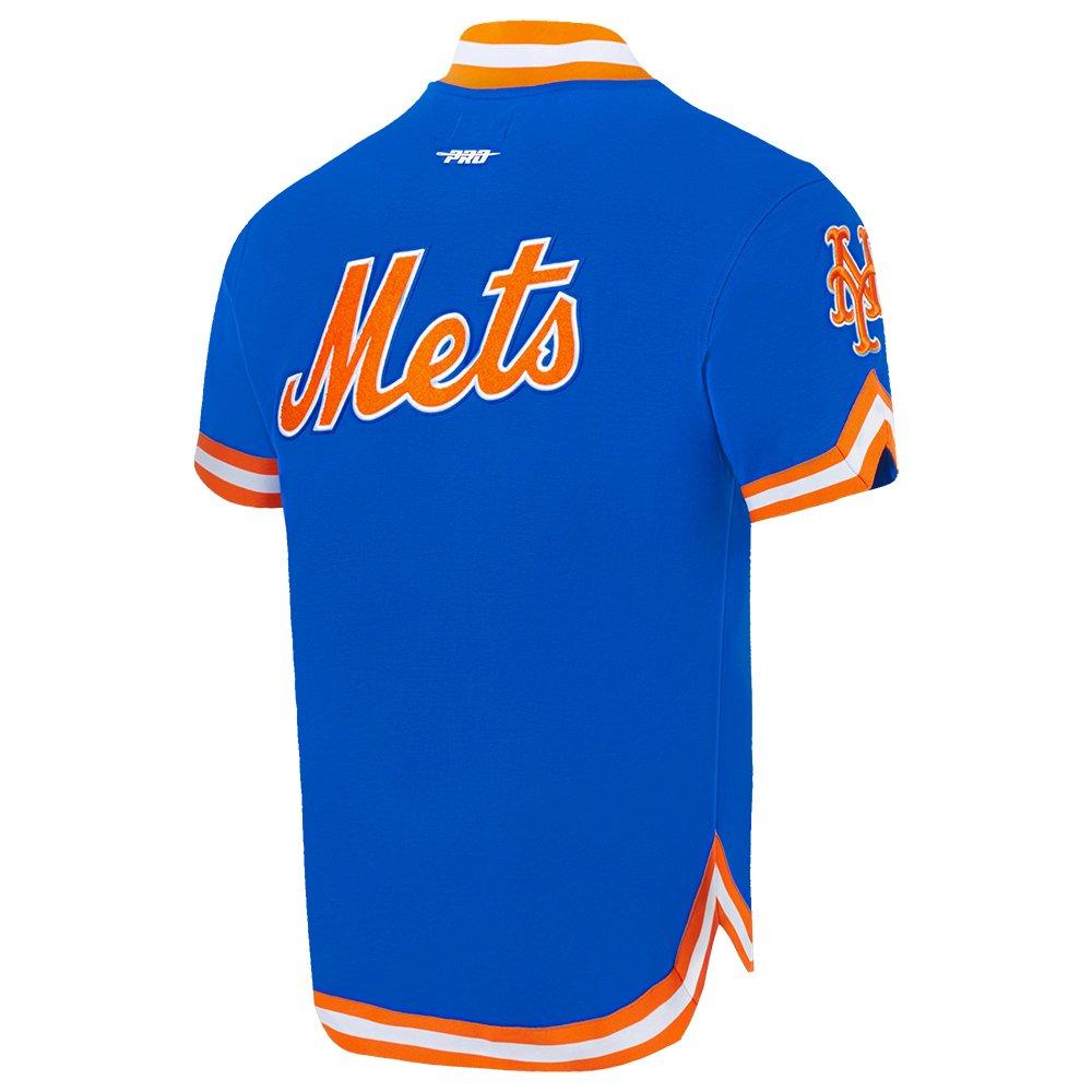 Pro Standard Men's MLB New York Mets Classic Warm Up Jacket - Royal/Orange - ROYAL/ORANGE Thumbnail View 4