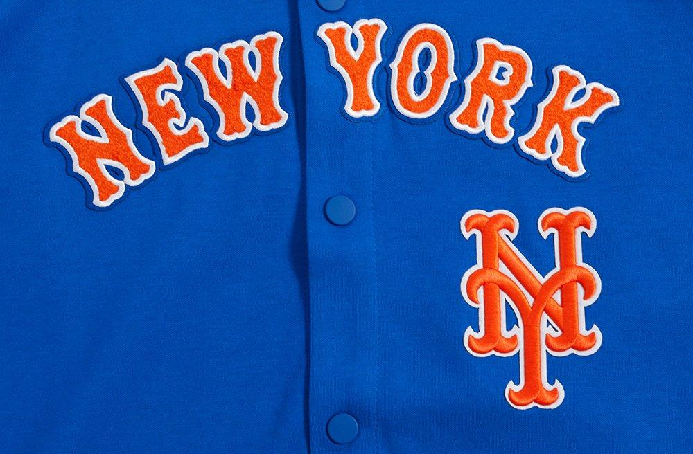 Pro Standard Men's MLB New York Mets Classic Warm Up Jacket - Royal/Orange - ROYAL/ORANGE Thumbnail View 5