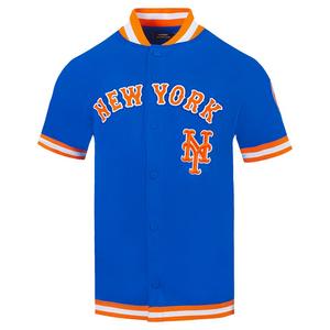 Pro Standard Men's MLB New York Mets Classic Warm Up Jacket - Royal/Orange