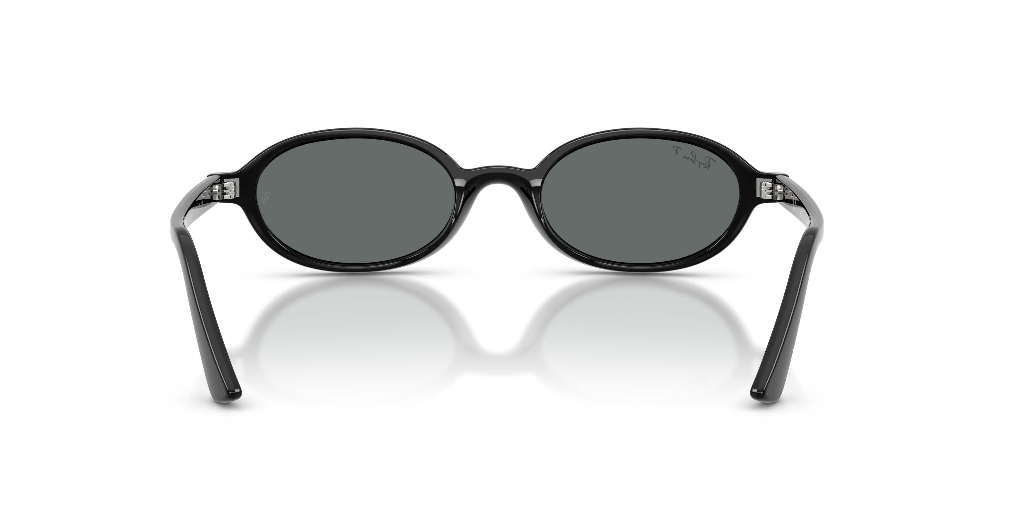 Ray-Ban Khal Bio-Based Dark Grey Polarized Sunglasses &ndash; Polished Black - BLACK/GREY Thumbnail View 4