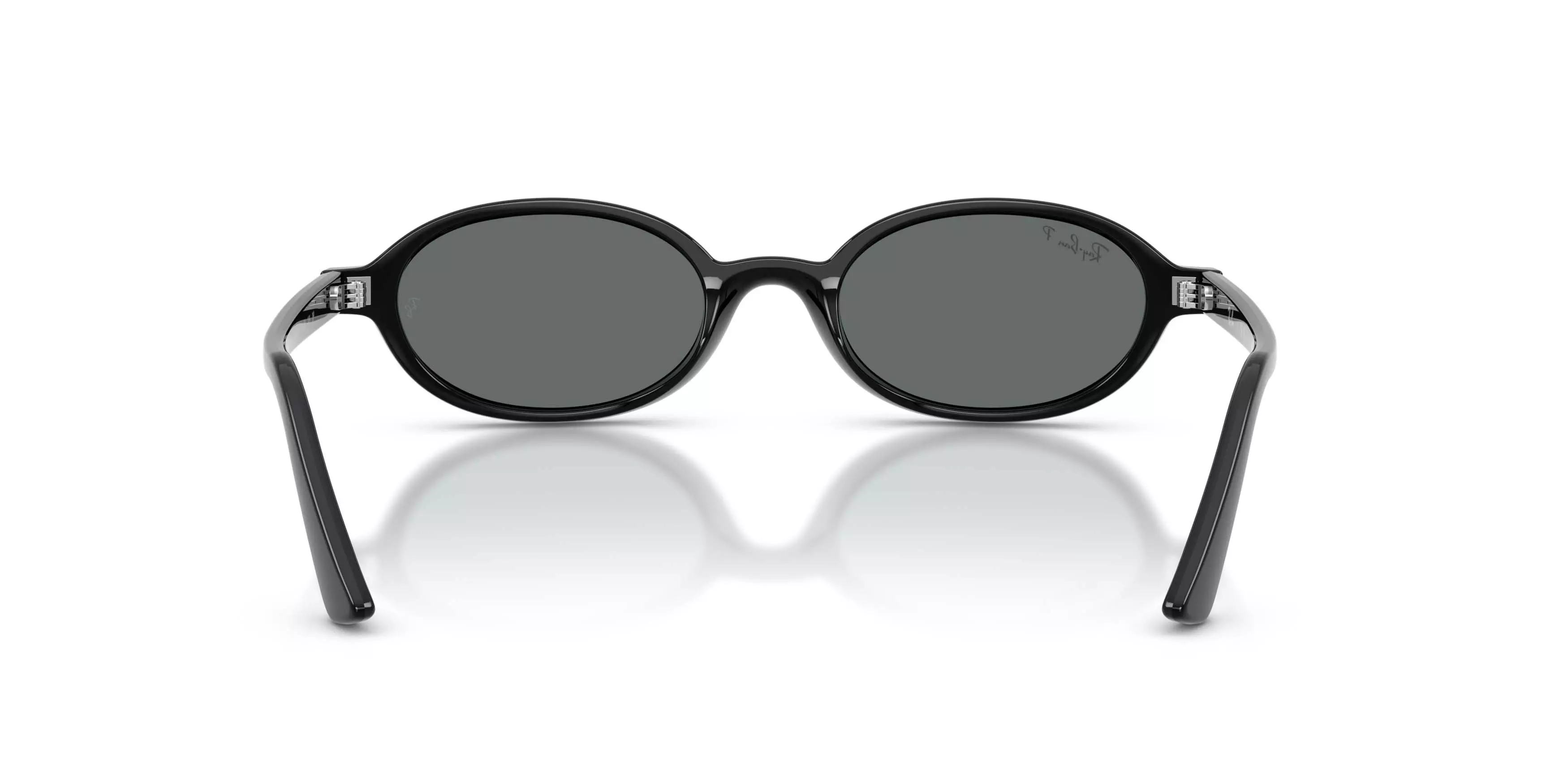 Ray-Ban Khal Bio-Based Dark Grey Polarized Sunglasses &ndash; Polished Black - BLACK/GREY
