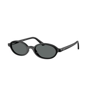 Ray-Ban Khal Bio-Based Dark Grey Polarized Sunglasses &ndash; Polished Black