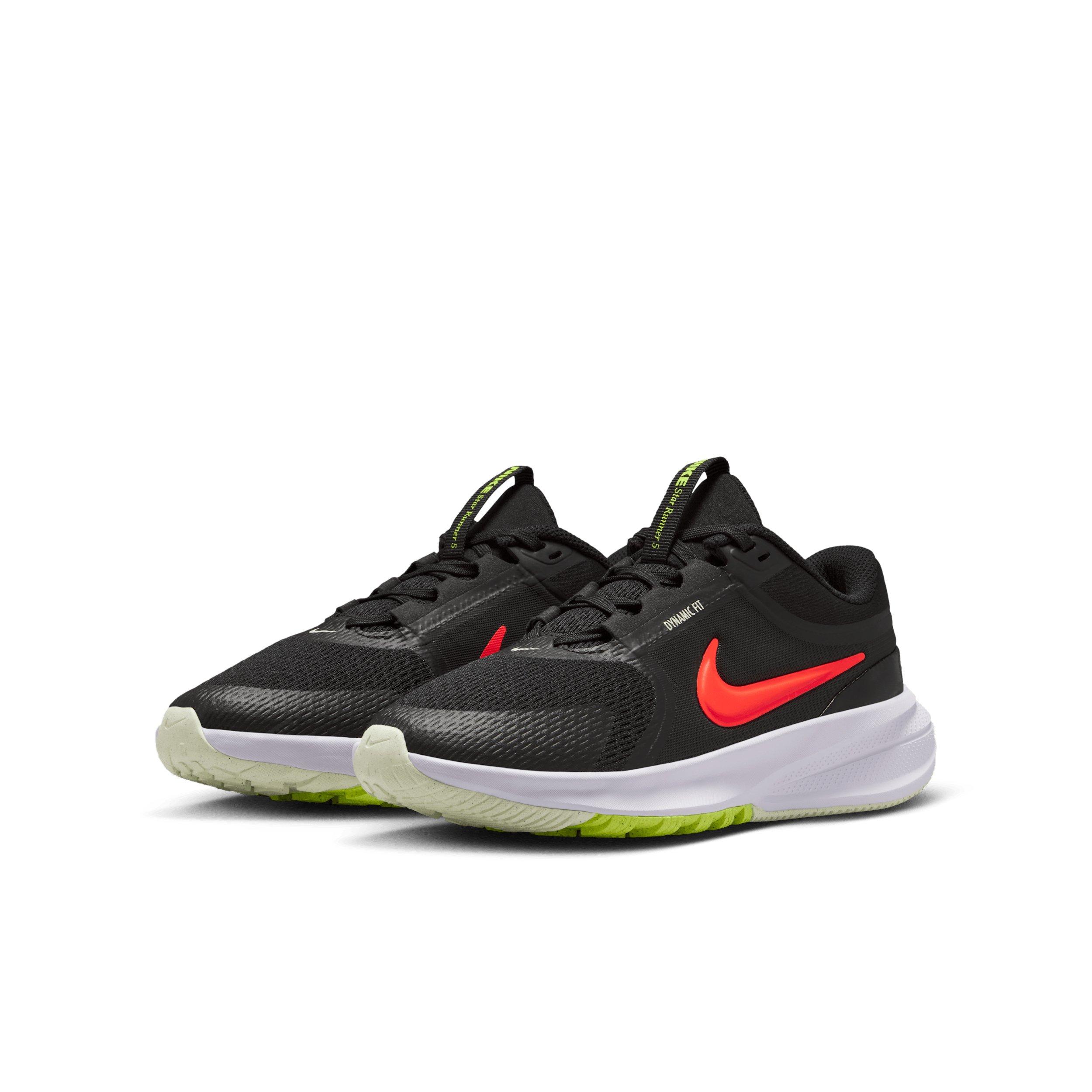 Nike Star Runner 5 "Black/Anthracite/Volt Tint/Bright Crimson" Grade School Boys' Running Shoe - BLACK/ANTHRACITE/VOLT/CRIMSON