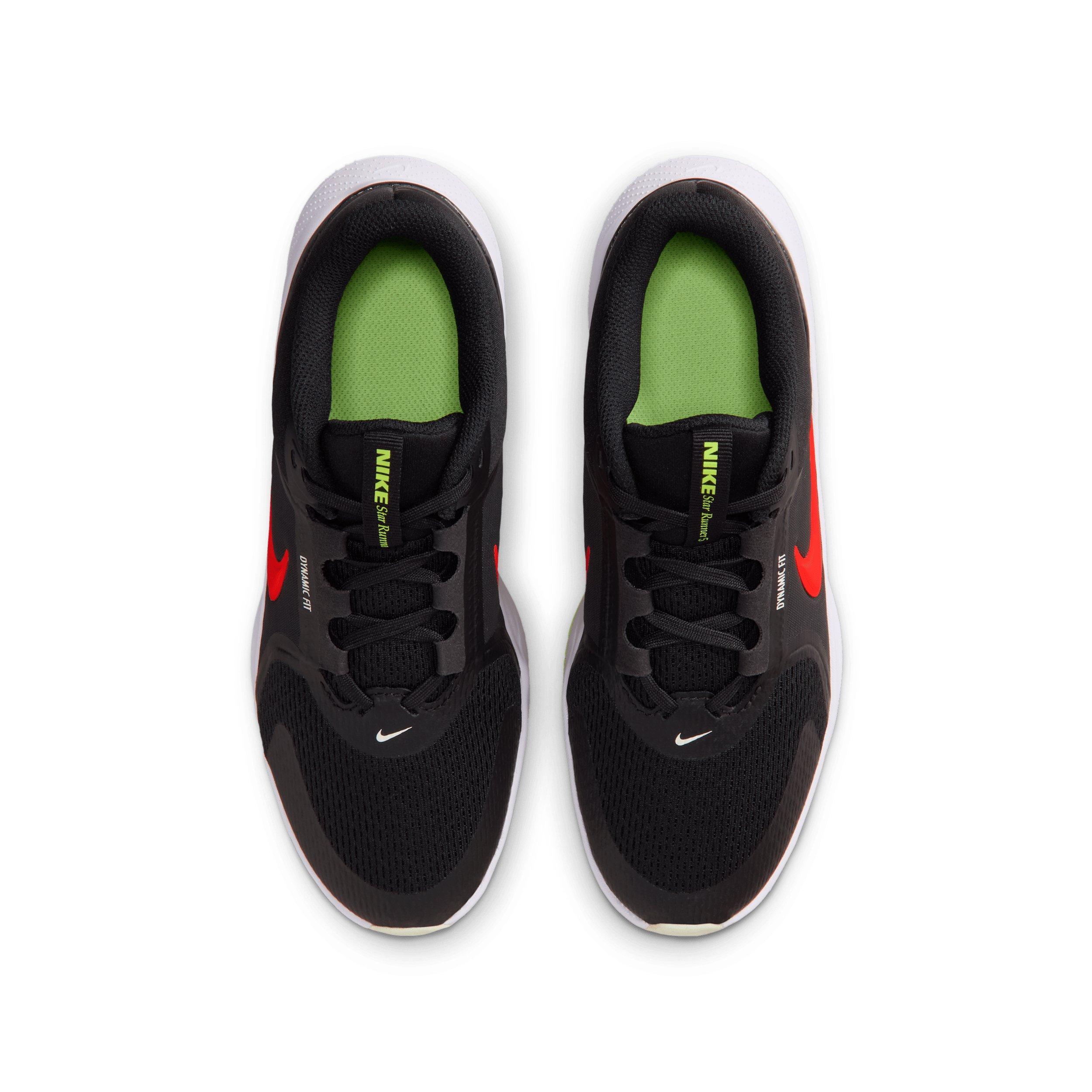 Nike Star Runner 5 "Black/Anthracite/Volt Tint/Bright Crimson" Grade School Boys' Running Shoe - BLACK/ANTHRACITE/VOLT/CRIMSON